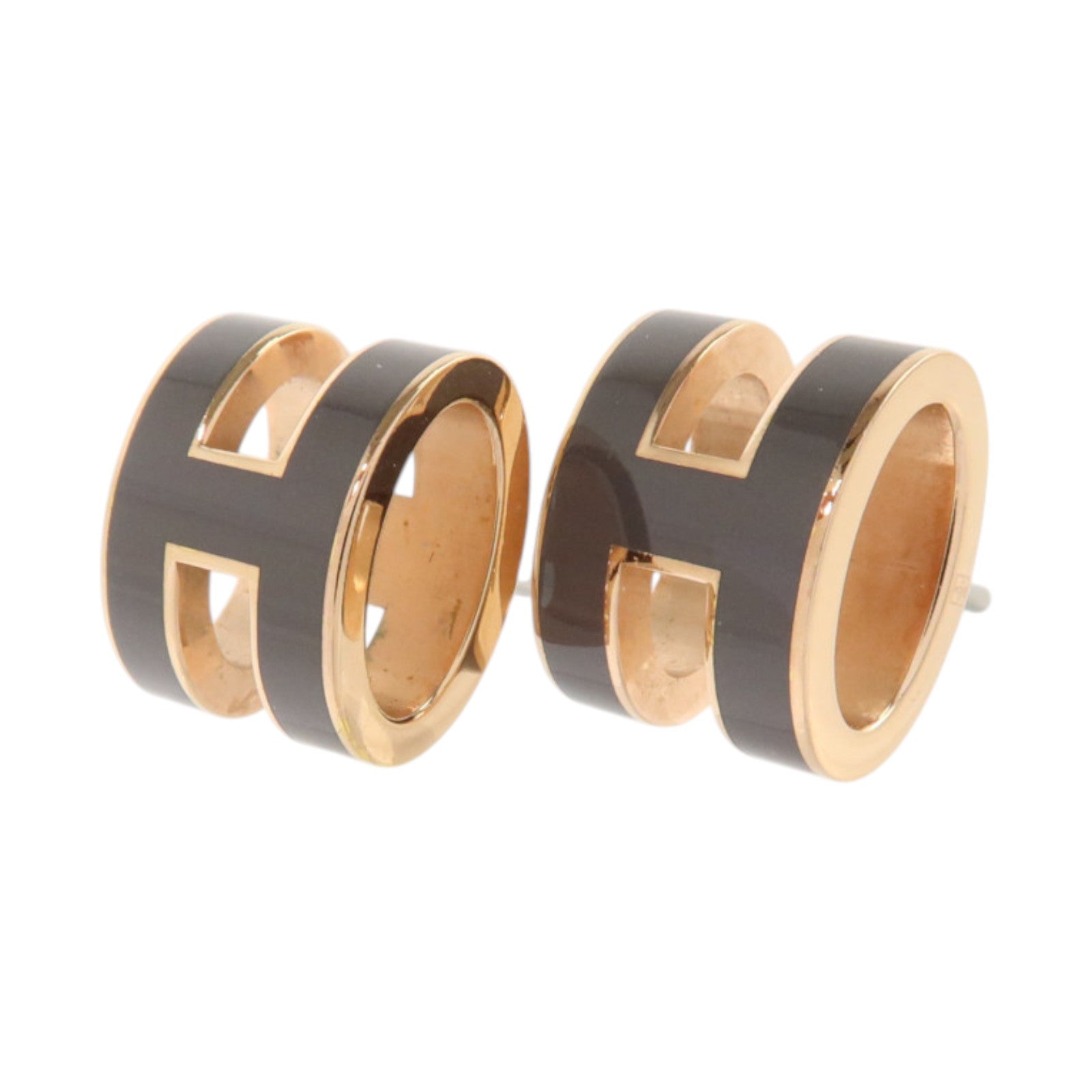 HERMES 金屬/琺瑯Pop H Earrings耳環