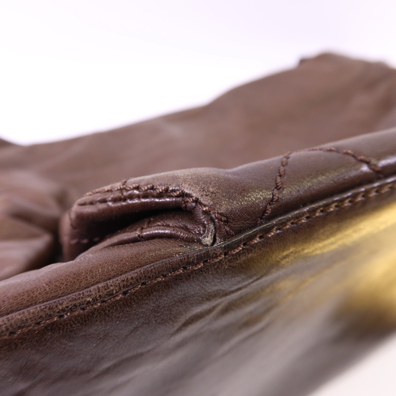 CHANEL 羊皮皮革Shoulder Bag銀扣肩背袋