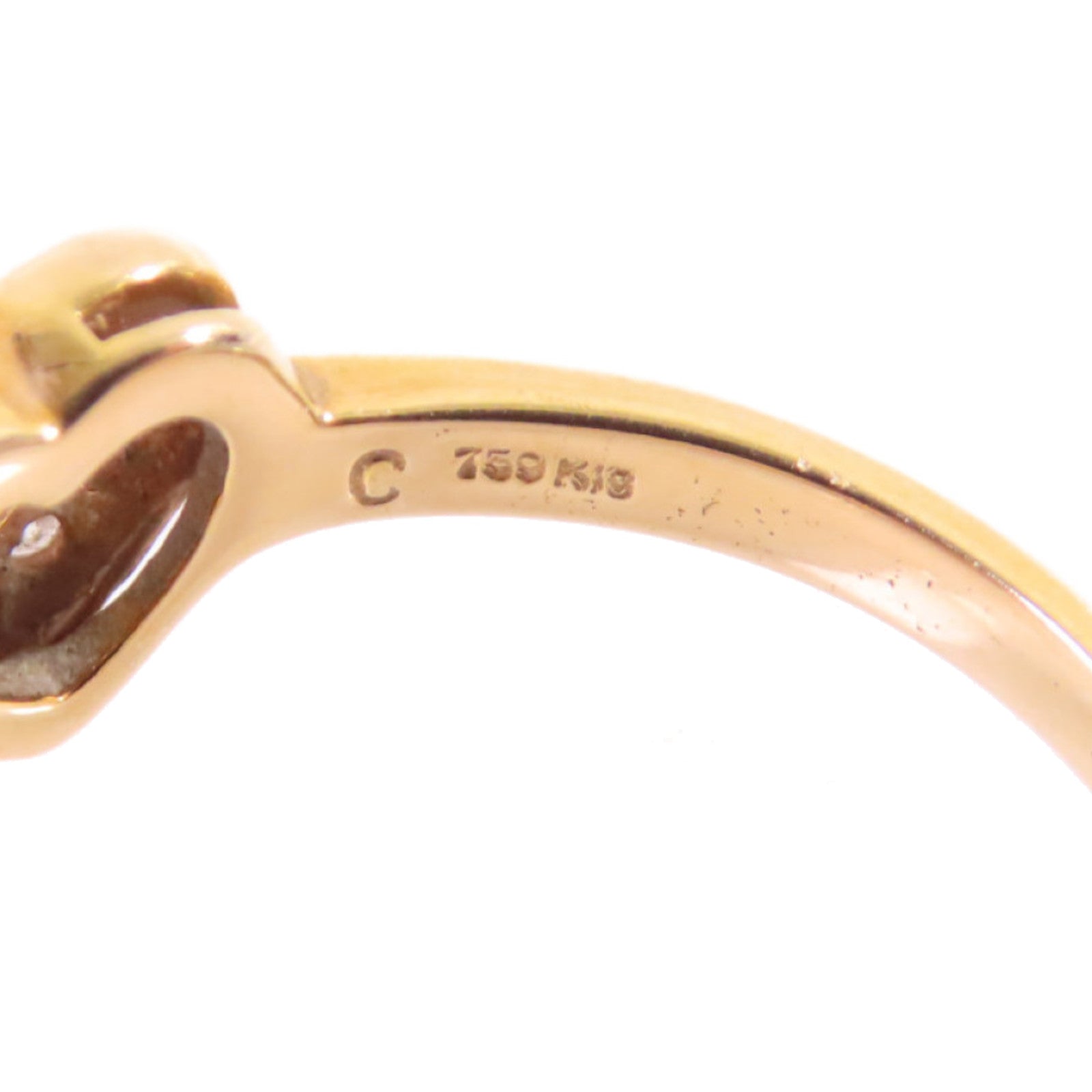 JEWELRY 18K黃金Diamond Ring 0.07ct鑽石US#5.25