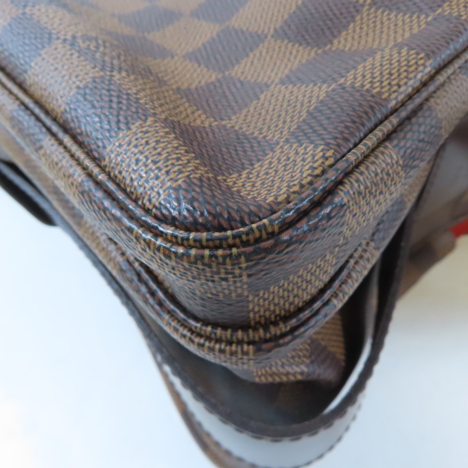 LOUIS VUITTON Damier Naviglio Shoulder Bag金扣肩背袋啡色