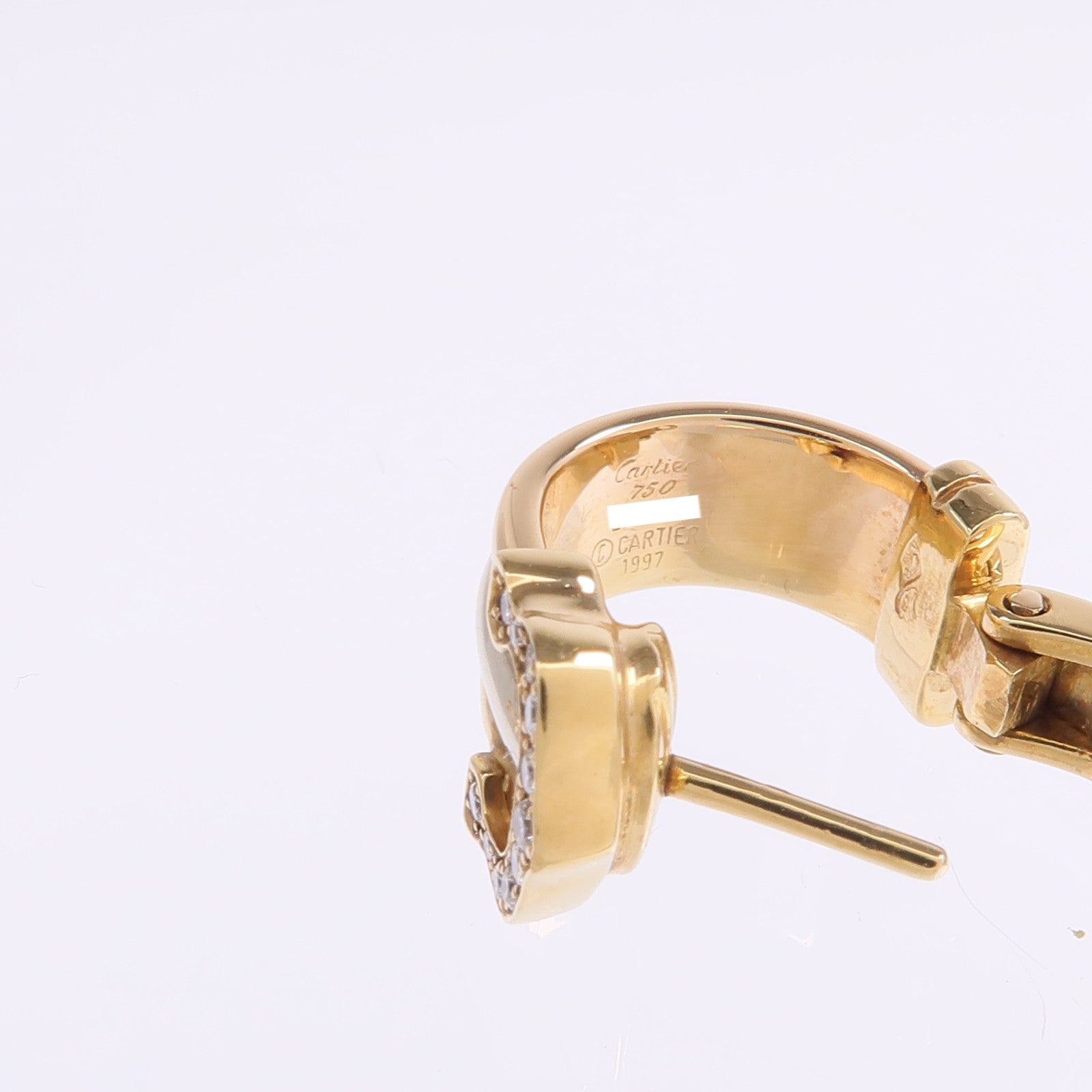 CARTIER 18K黃金/白金/玫瑰金C De Cartier Earrings鑽石耳環