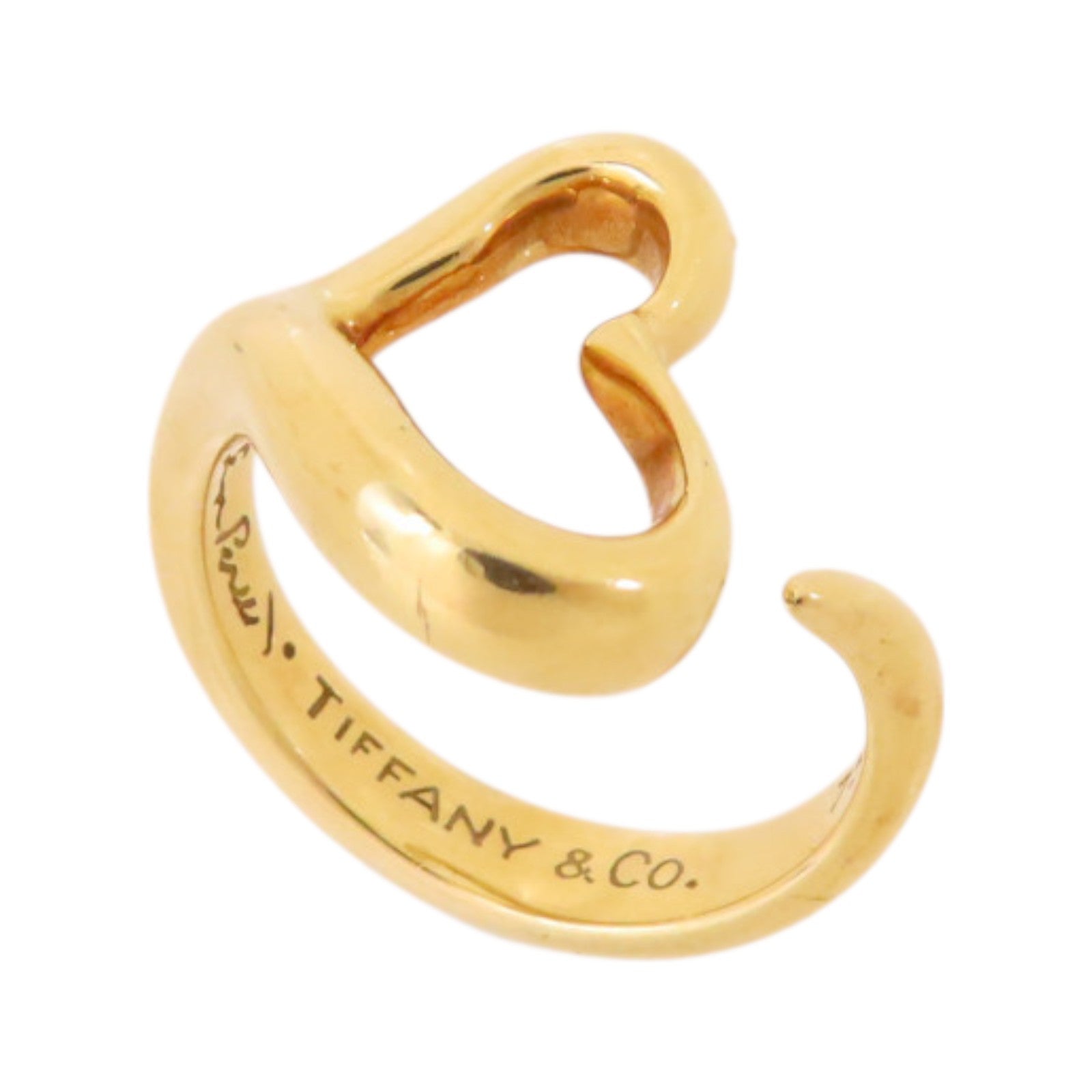 TIFFANY¡®CO Heart Ring US#5 18K Yellow Gold