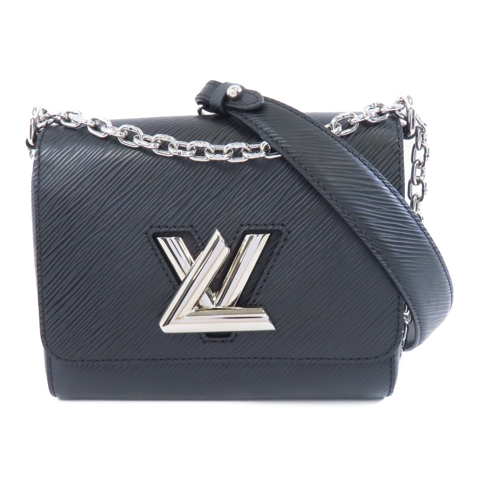 LOUIS VUITTON 【激減優惠】Epi Twist PM銀扣鏈帶肩背袋黑色