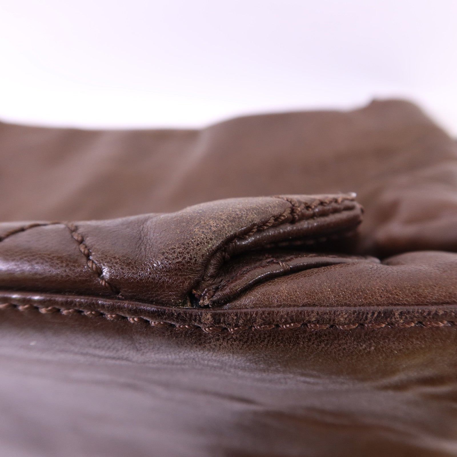 CHANEL 羊皮皮革Shoulder Bag銀扣肩背袋