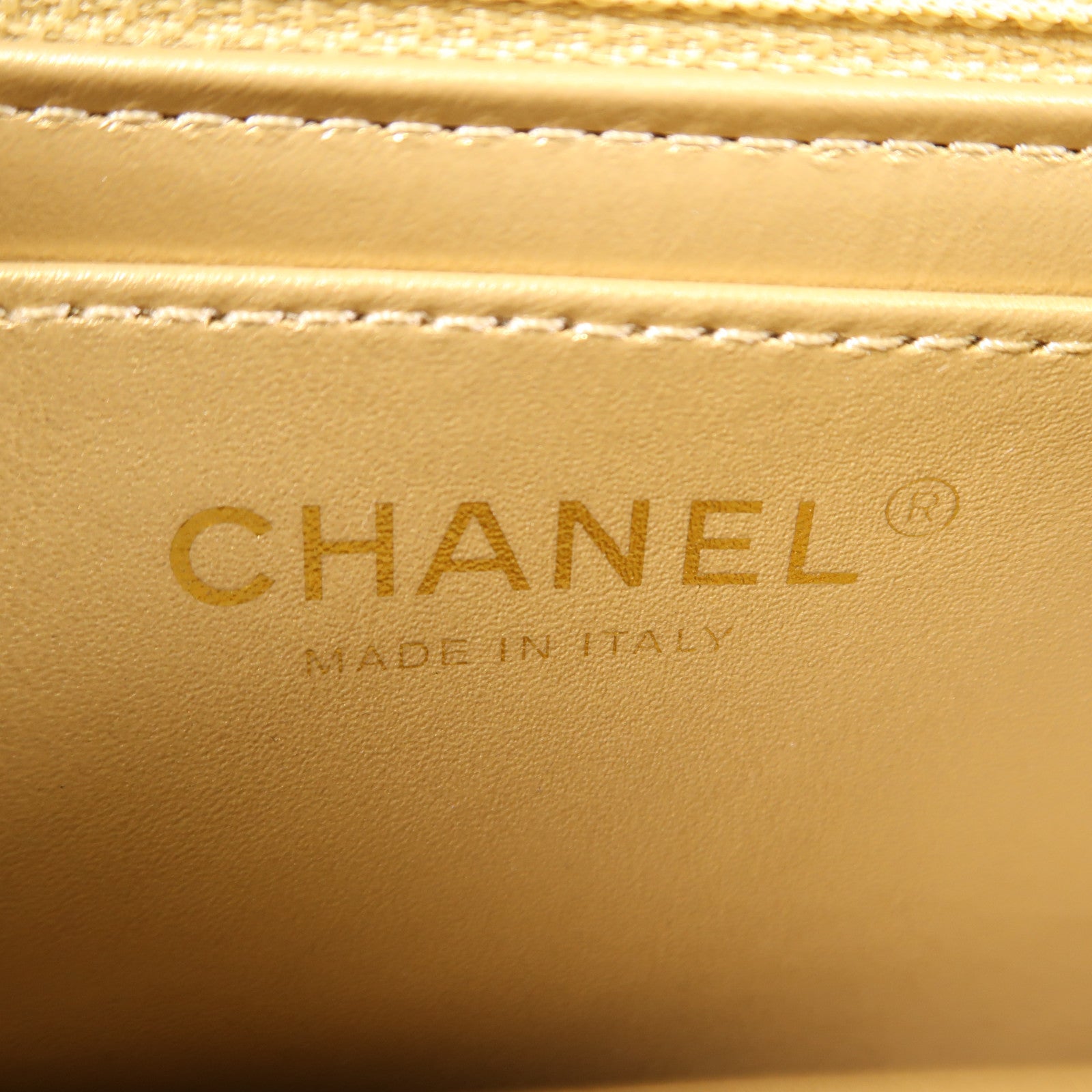 CHANEL 羊皮皮革Mini Classic 20金扣鏈帶肩背袋