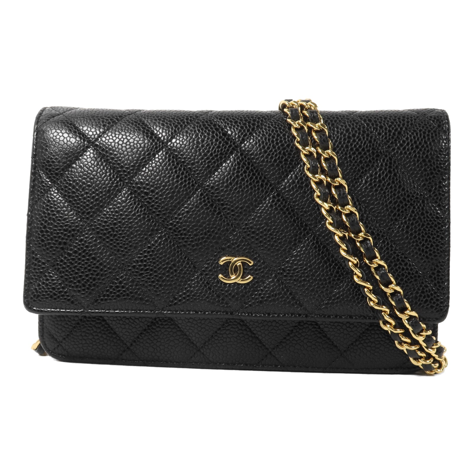 CHANEL 牛皮皮革WOC Wallet On Chain鏈帶肩背袋