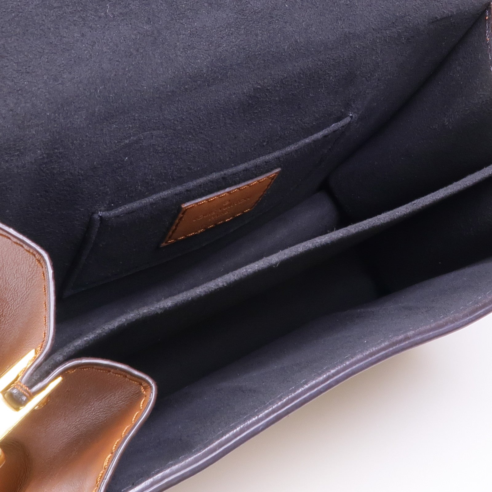 LOUIS VUITTON Monogram Reverse Mini Dauphine金扣肩背袋