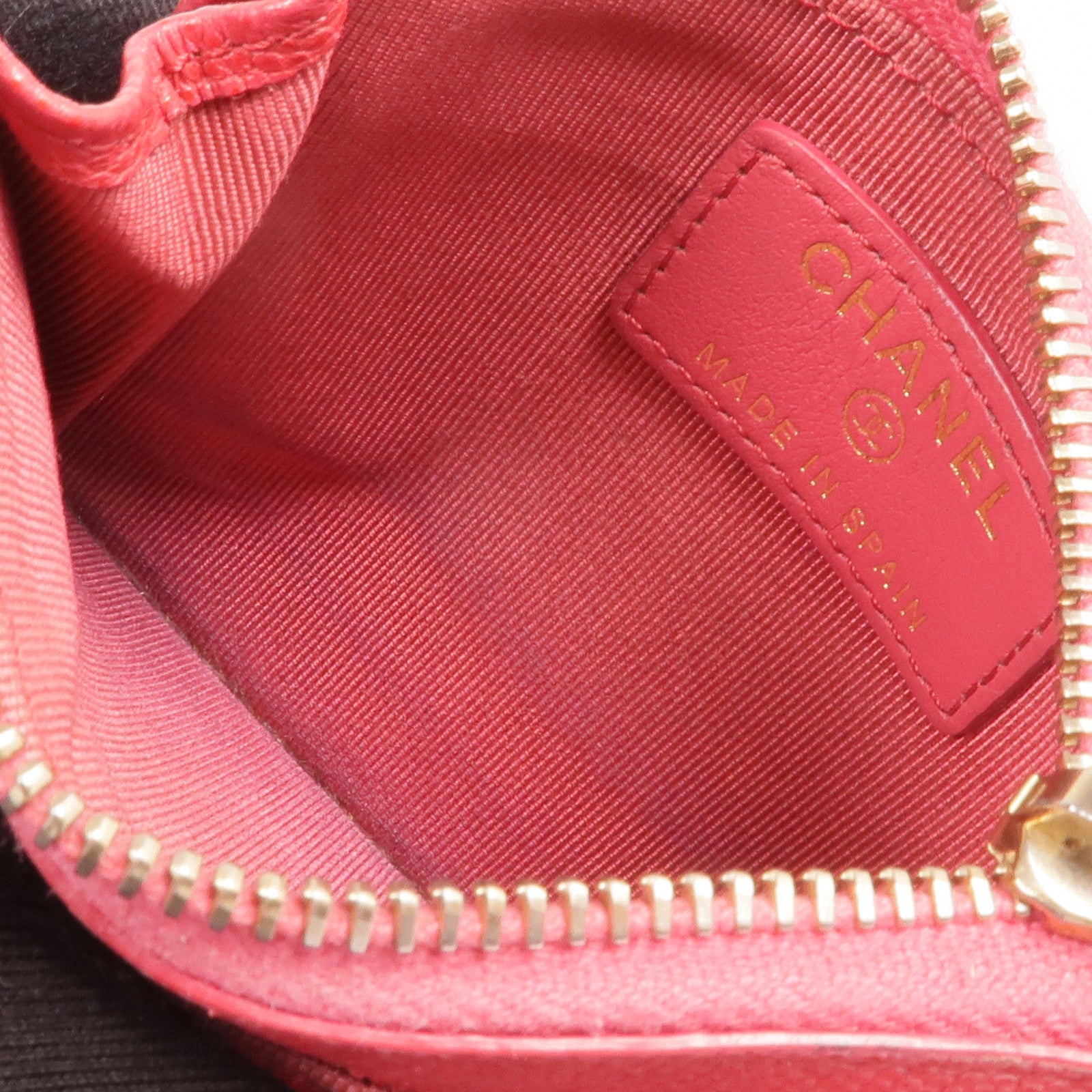 CHANEL 牛皮皮革Card Case金扣卡片套