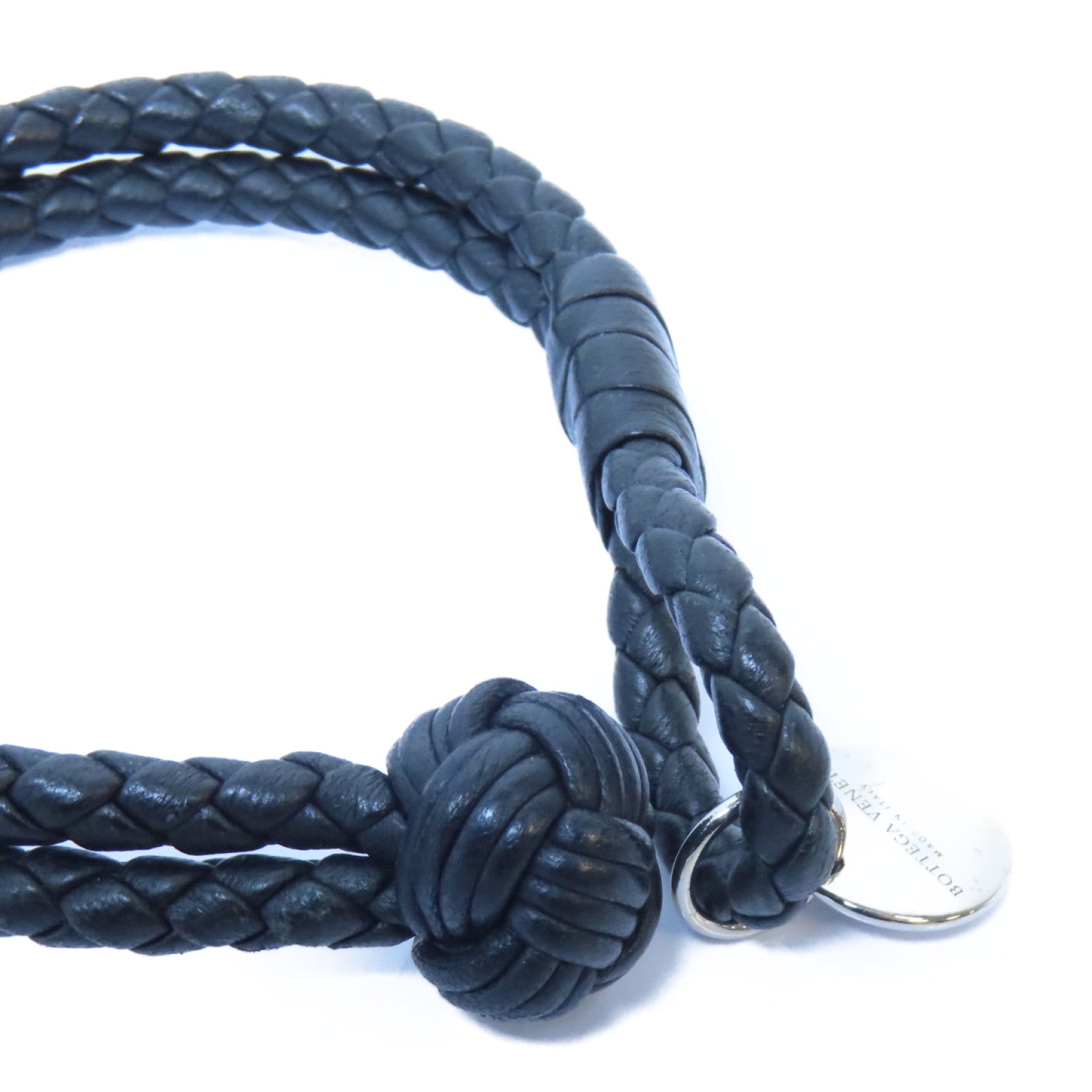 BOTTEGA VENETA 【限時優惠】羊皮皮革Veneta Bracelet手鏈黑色