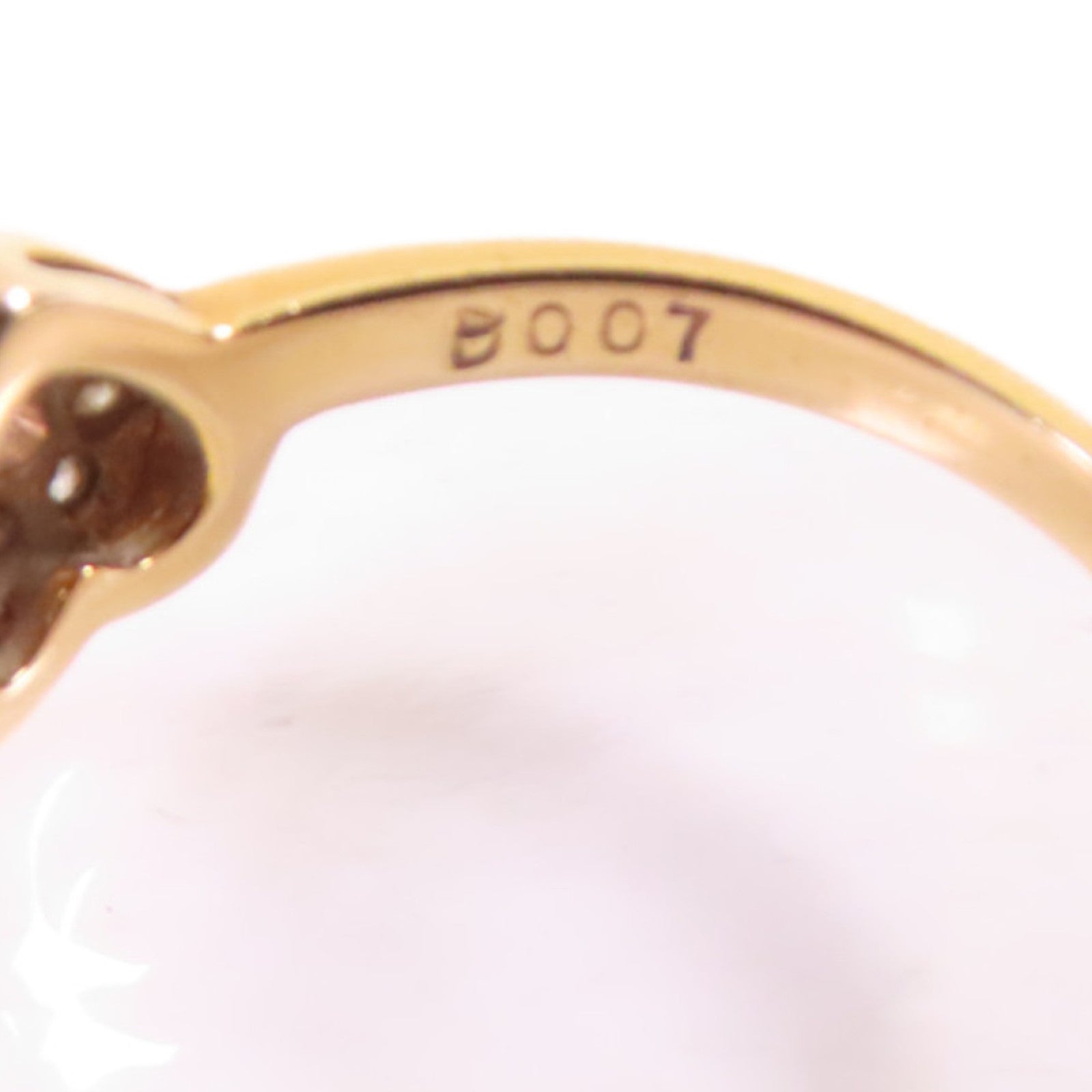 JEWELRY 18K黃金Diamond Ring 0.07ct鑽石US#5.25
