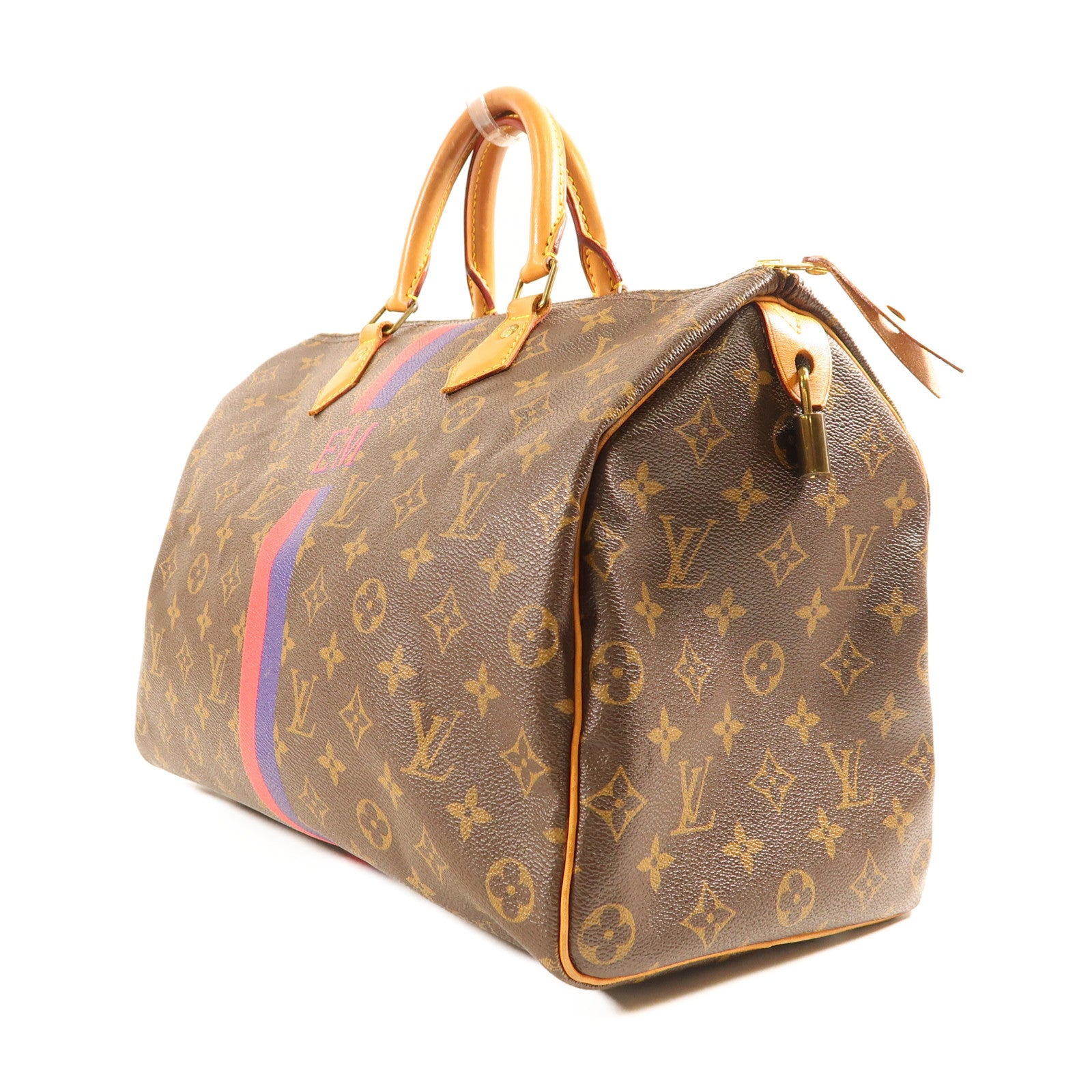LOUIS VUITTON Monogram Speedy金扣手挽袋