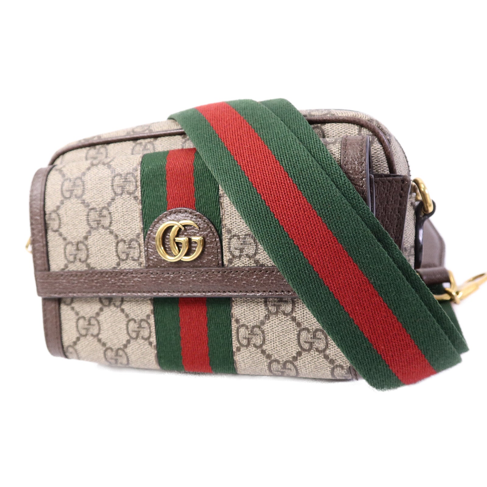 GUCCI 塗層帆布GG Supreme Shoulder Bag肩背袋