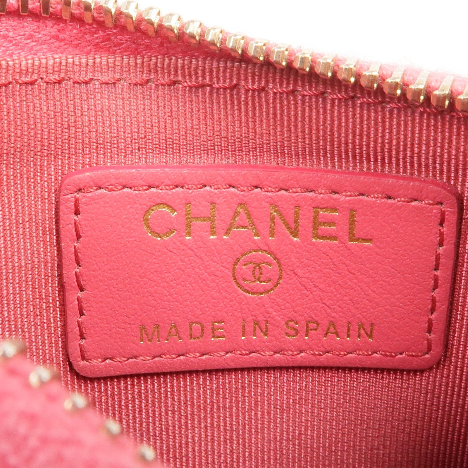 CHANEL 牛皮皮革Card Case金扣卡片套