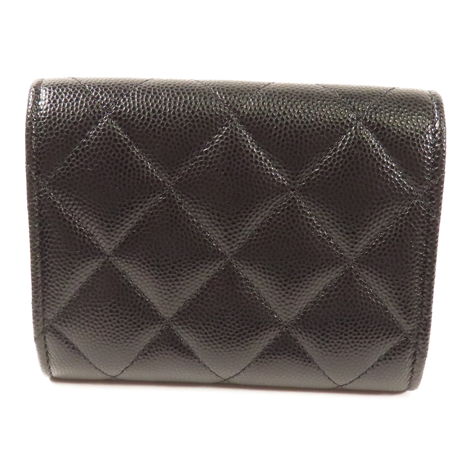 CHANEL 牛皮皮革Wallet金扣錢包
