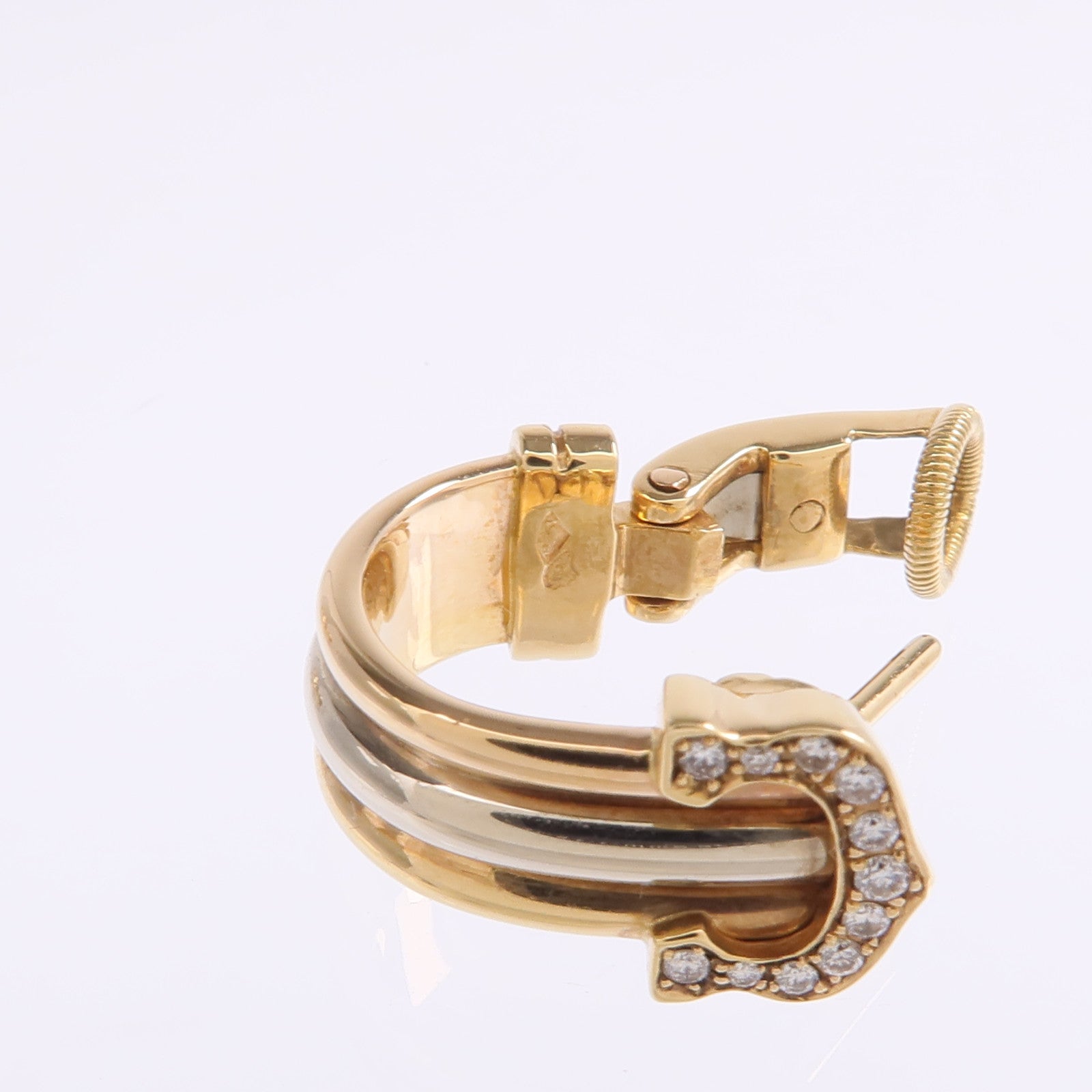 CARTIER 18K黃金/白金/玫瑰金C De Cartier Earrings鑽石耳環
