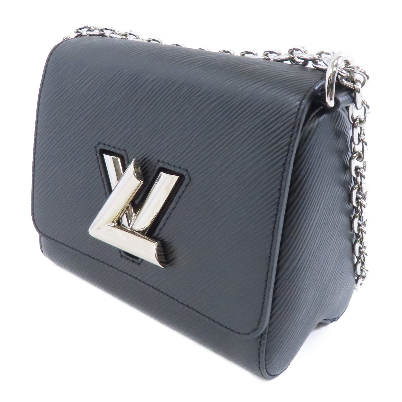LOUIS VUITTON 【激減優惠】Epi Twist PM銀扣鏈帶肩背袋黑色