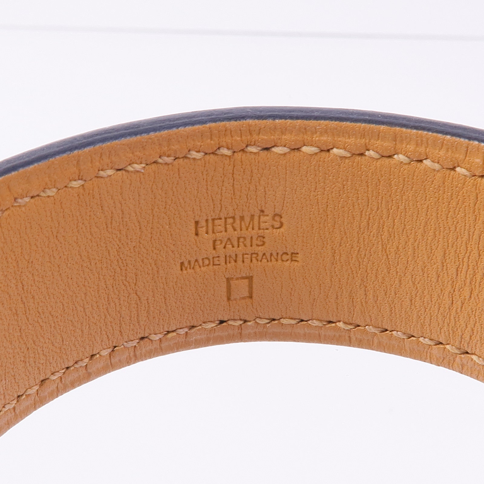 HERMES 鱷魚皮革2002 Manchette銀扣手帶