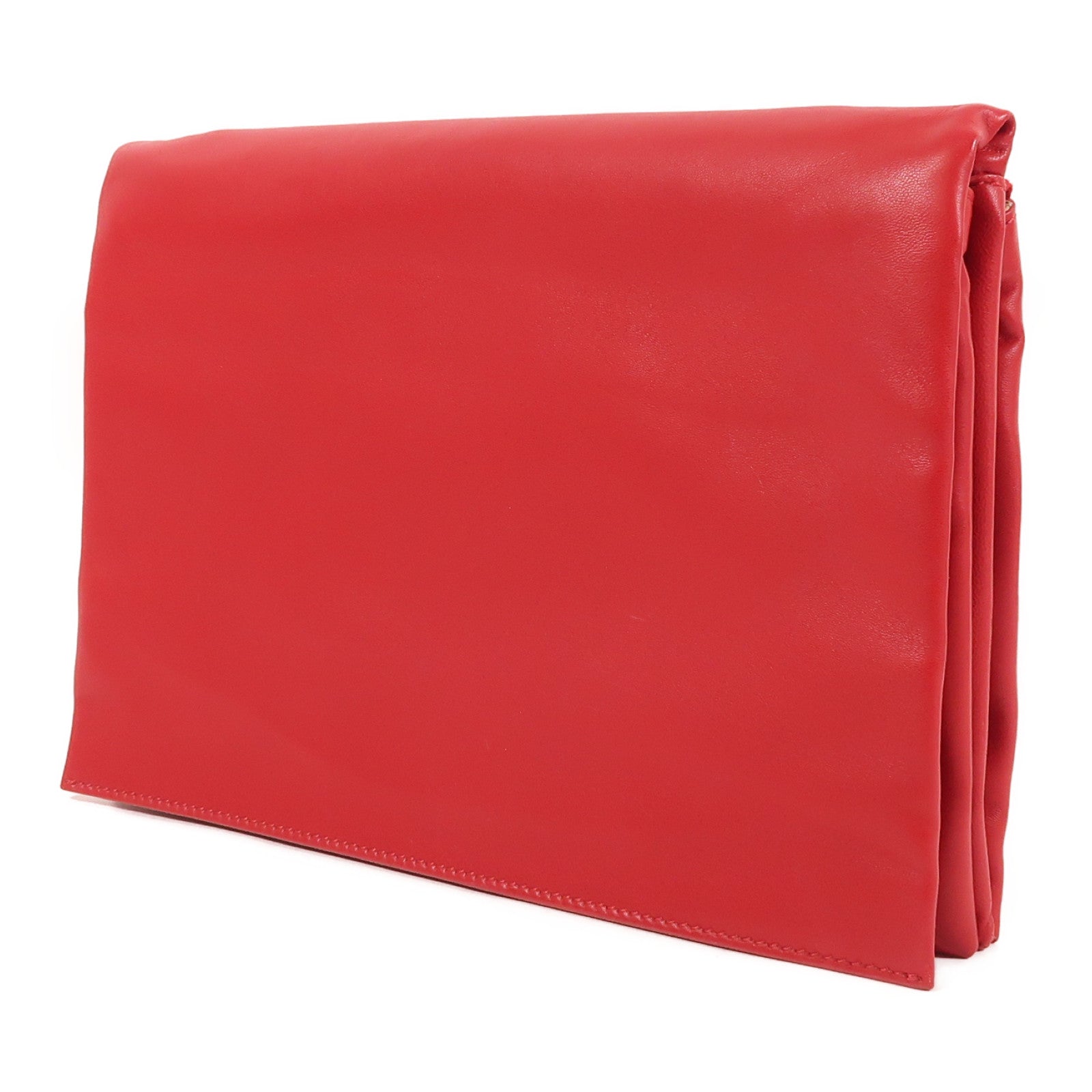 CELINE 羊皮皮革Clutch手拿包紅色