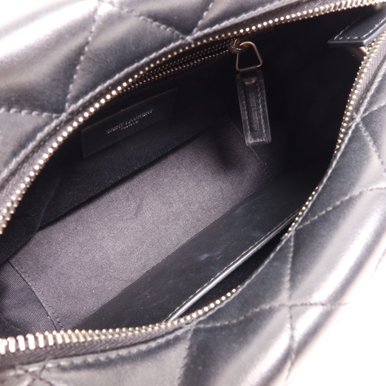 SAINT LAURENT 牛皮皮革Loulou Bag銀扣肩背袋