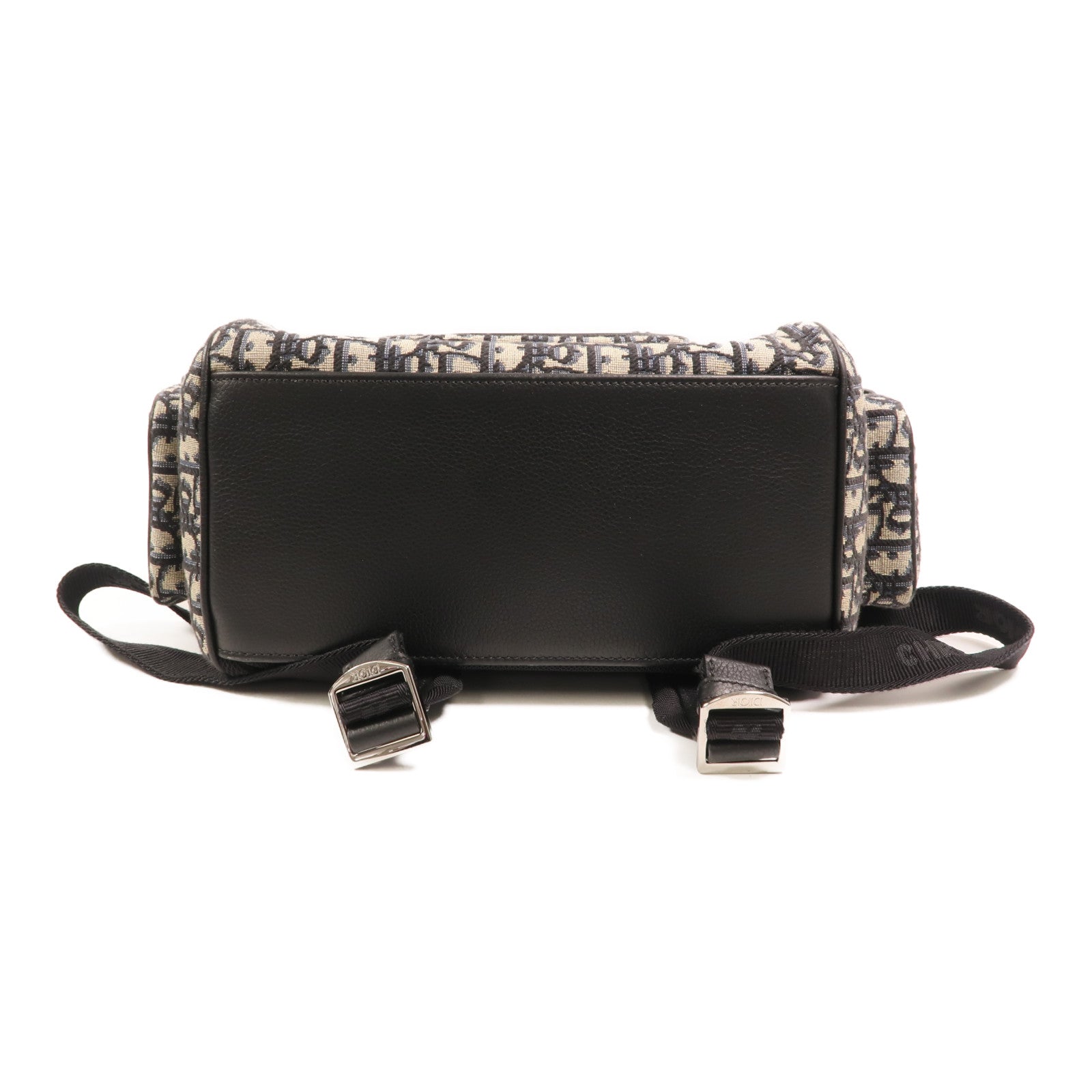 Dior 帆布Saddle Backpack銀扣背包