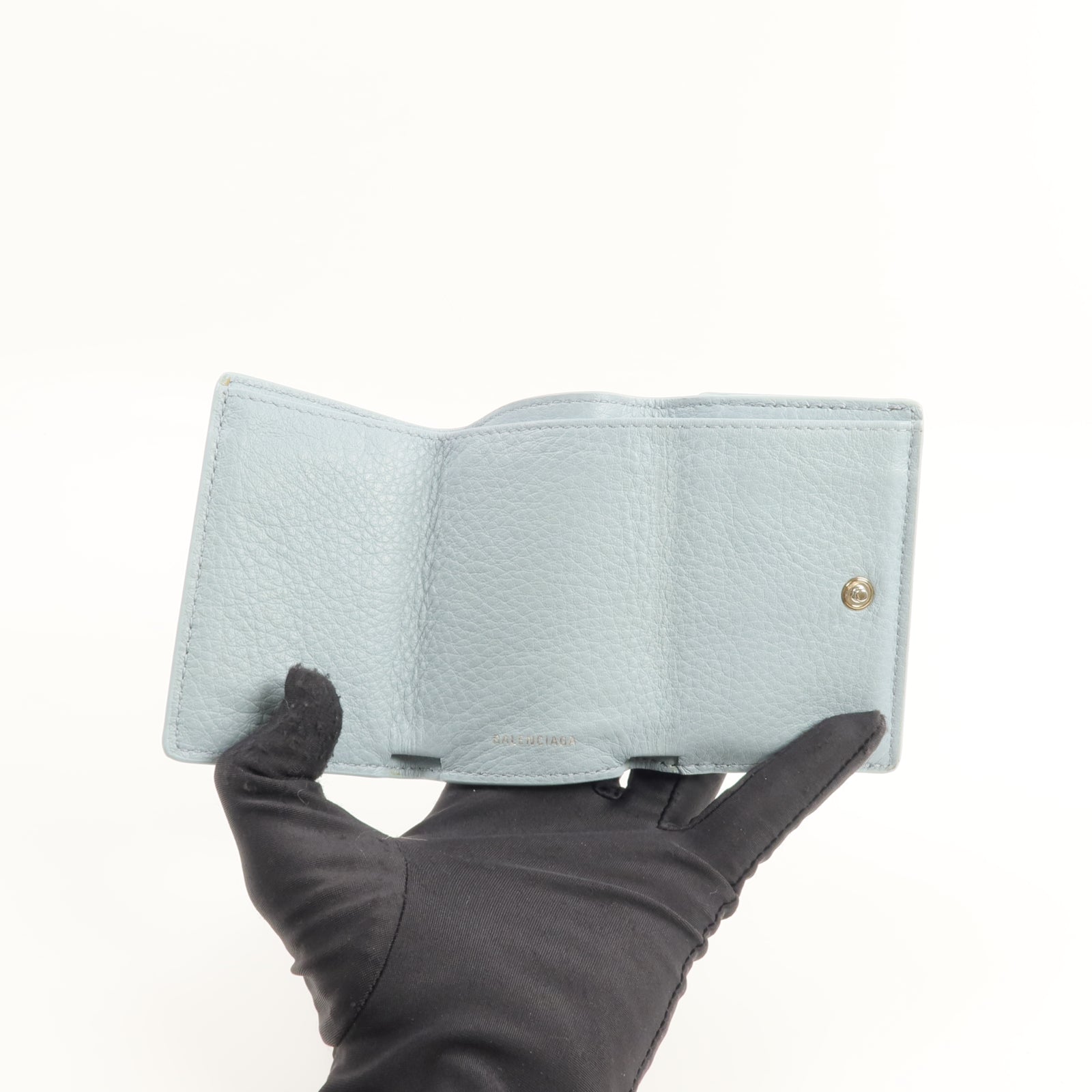 BALENCIAGA 牛皮皮革Tri-fold Compact Wallet錢包