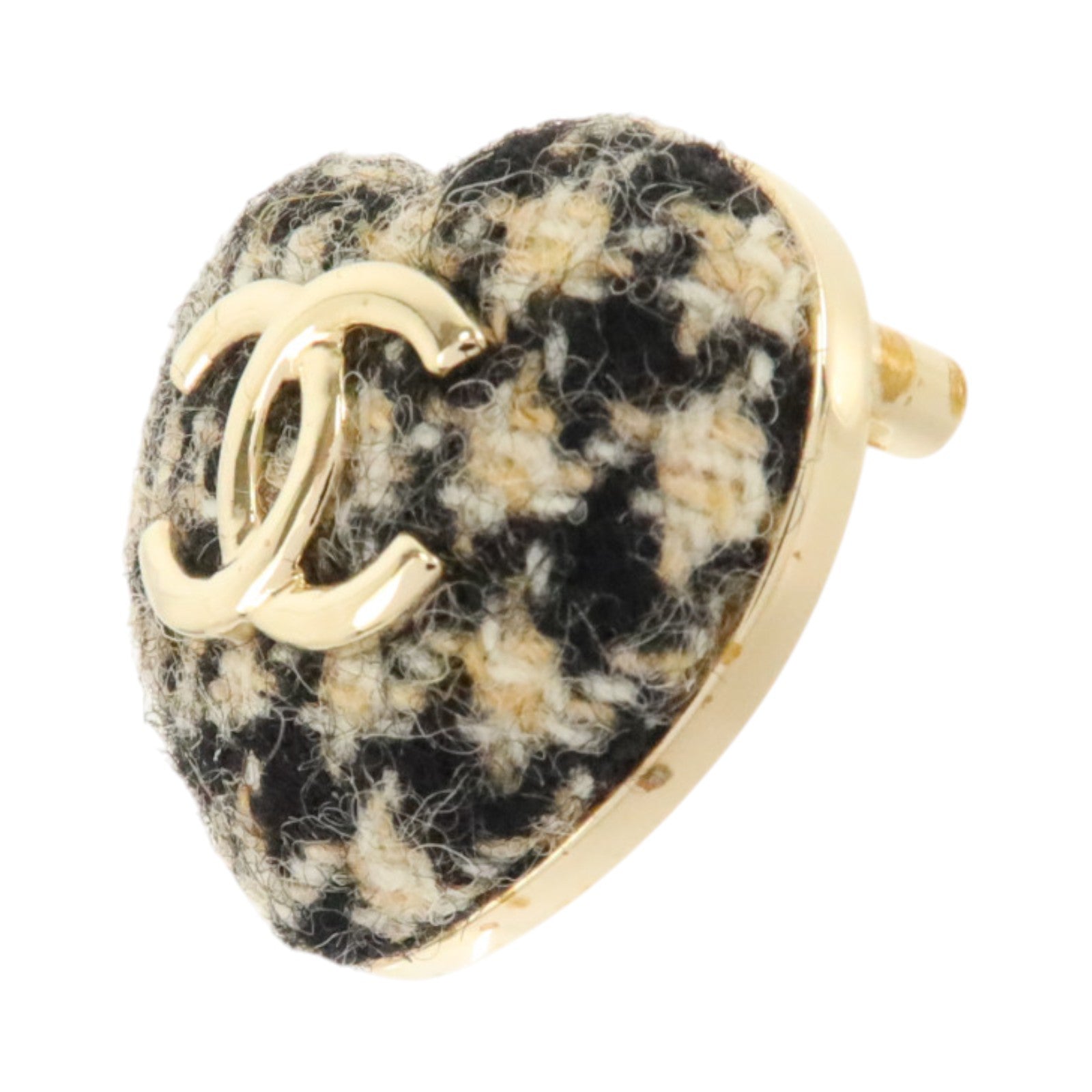 CHANEL 斜紋軟呢/金屬Brooch胸針