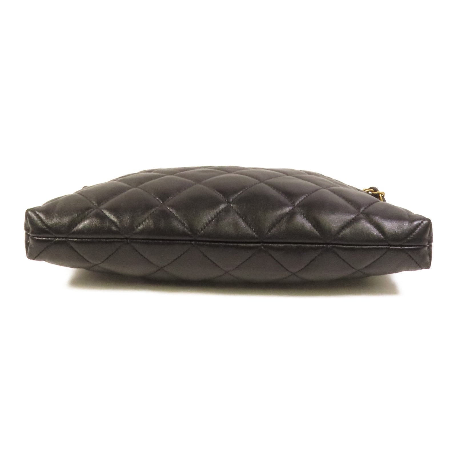 CHANEL 羊皮皮革Hobo Bag金扣鏈帶肩背袋