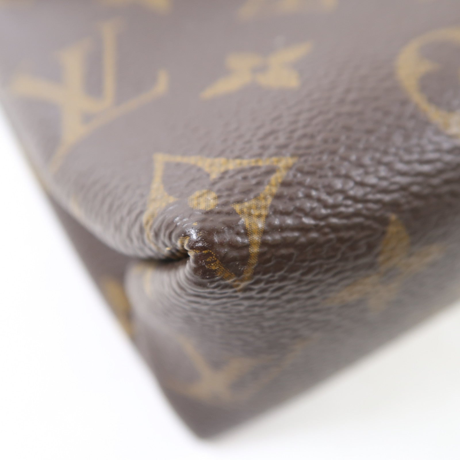 LOUIS VUITTON Monogram Saint Placide金扣肩背袋啡色/紅色