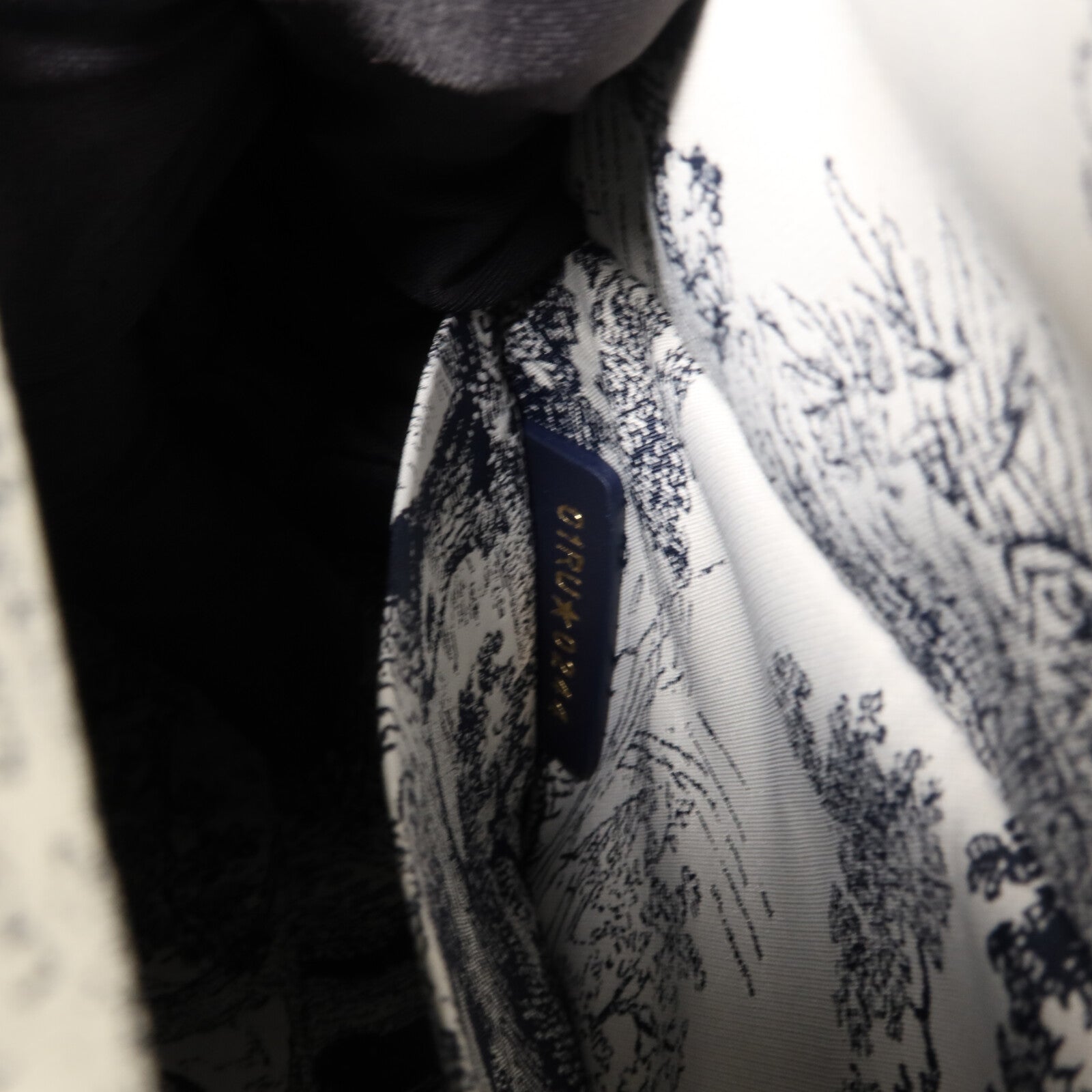 Dior 藤/帆布Dioriviera Medium手挽肩背兩用袋