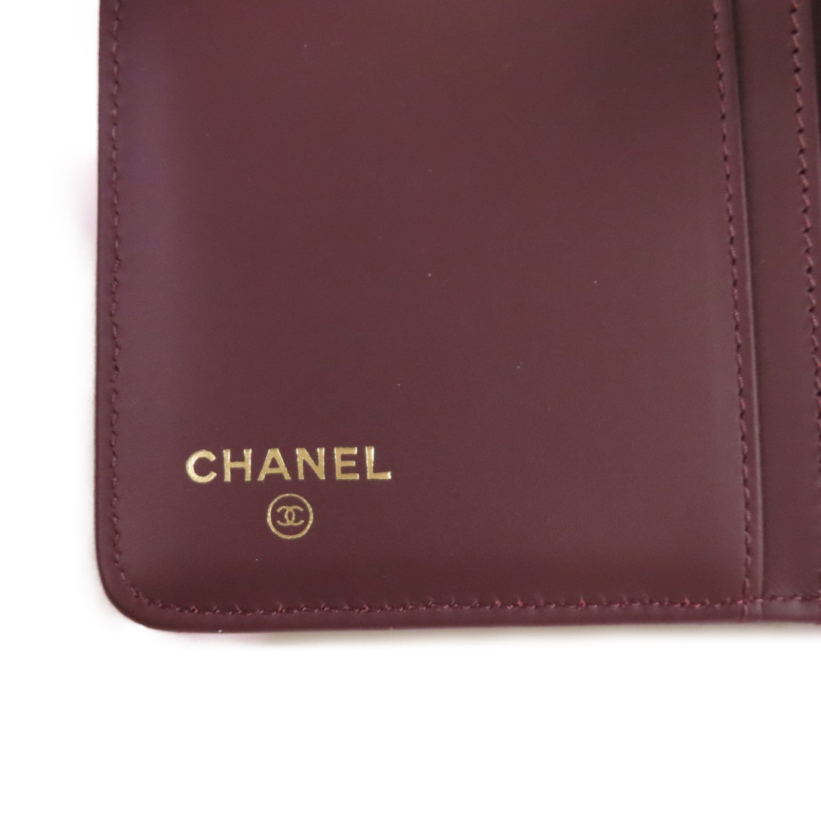 CHANEL 菱格Caviar皮革Medium Wallet金扣中長錢包黑色