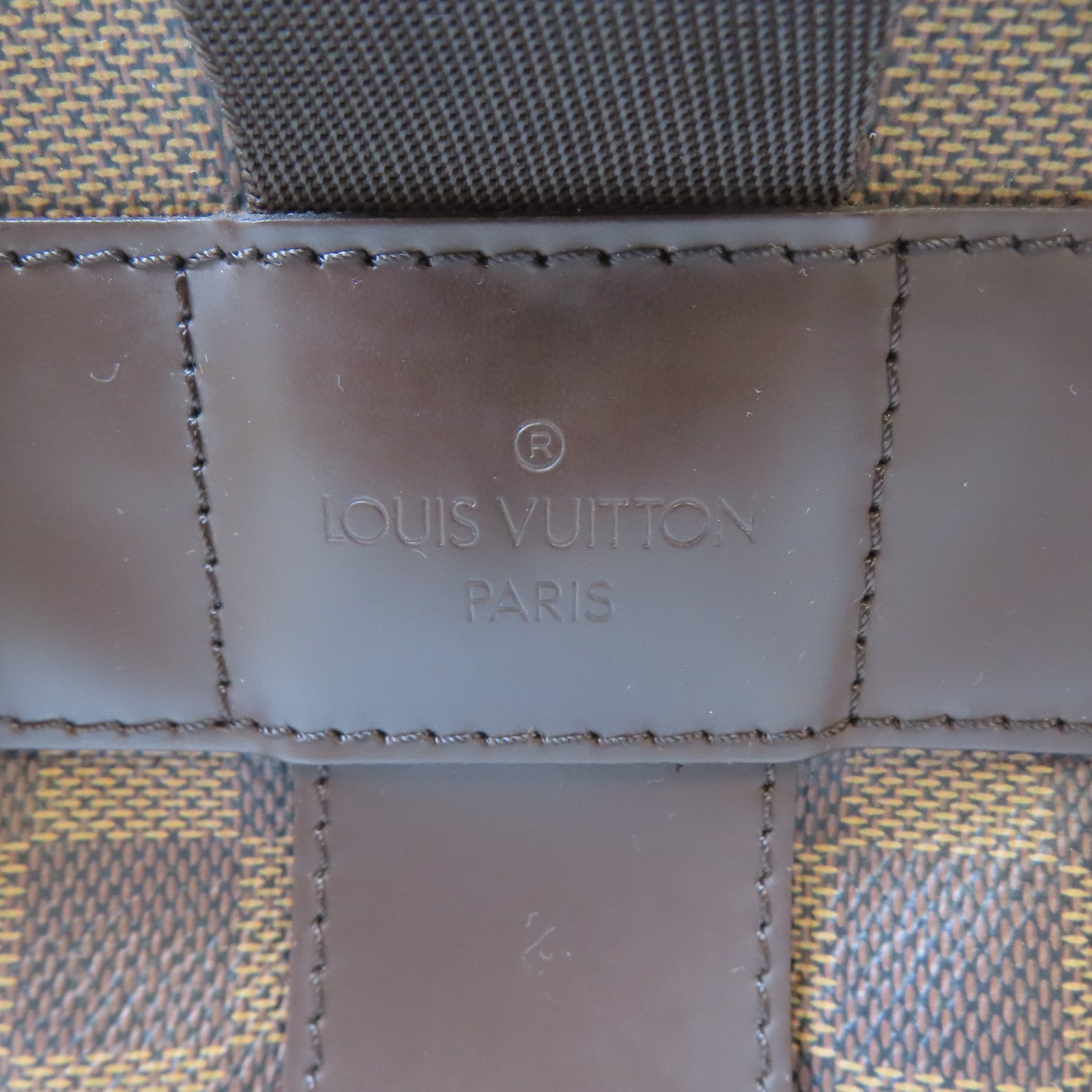 LOUIS VUITTON Damier Naviglio Shoulder Bag金扣肩背袋啡色