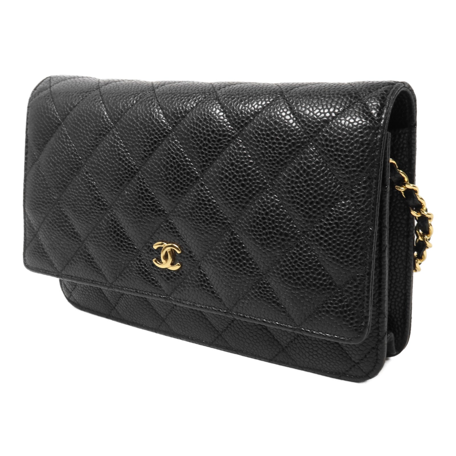 CHANEL 牛皮皮革WOC Wallet On Chain鏈帶肩背袋