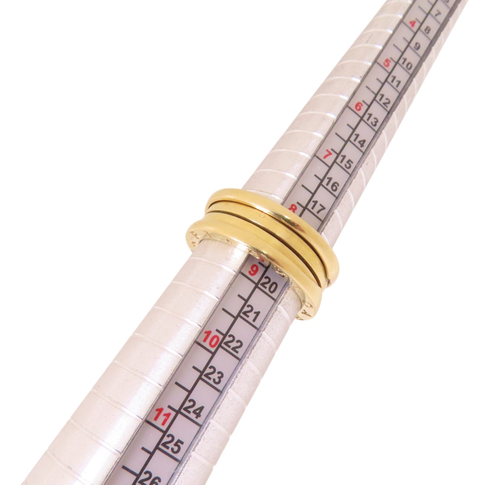 BVLGARI 18K黃金B-Zero1 3 Band Ring戒指#60/US#8.5