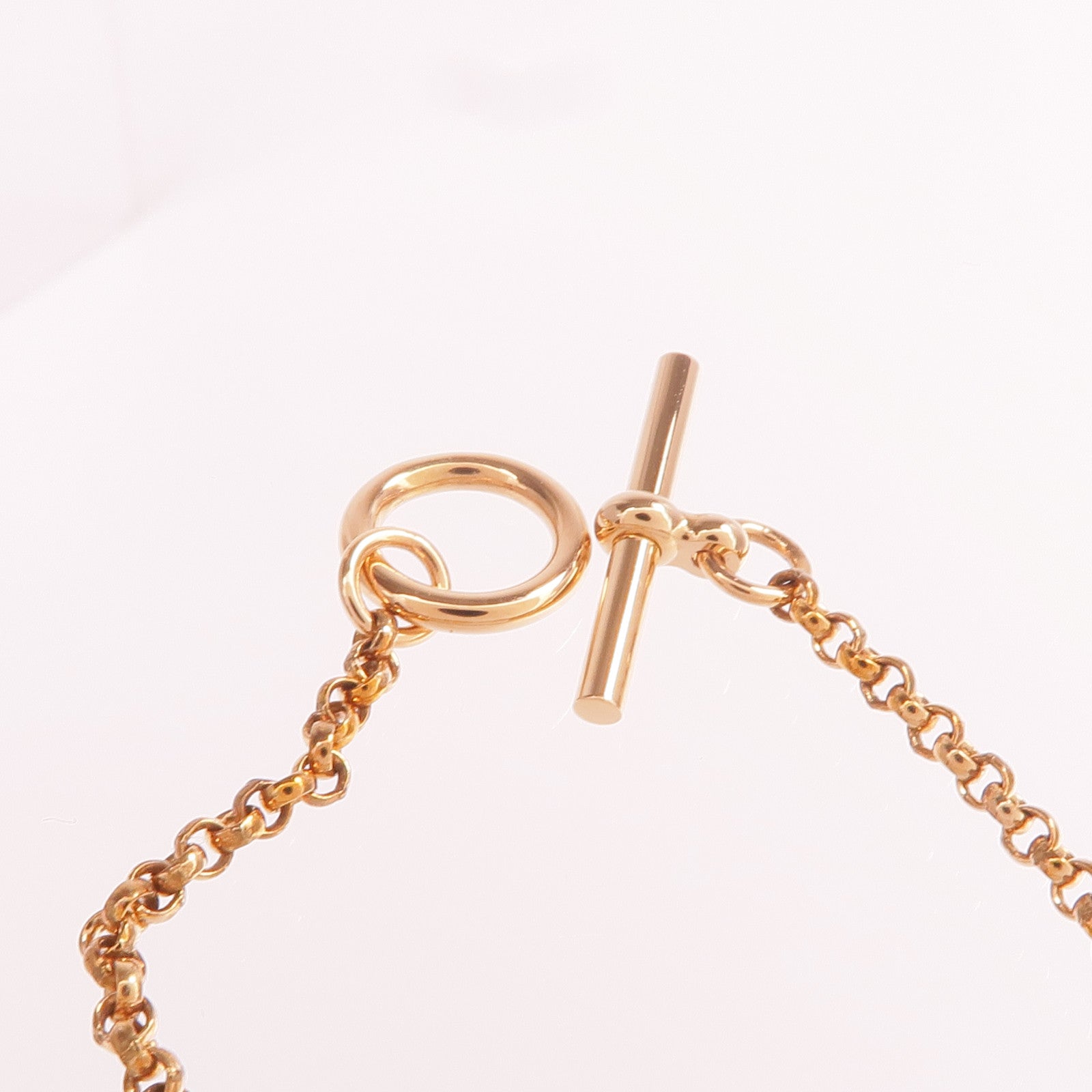 HERMES 【激減優惠】18K玫瑰金Ex-Libris Bracelet鑽石手鏈