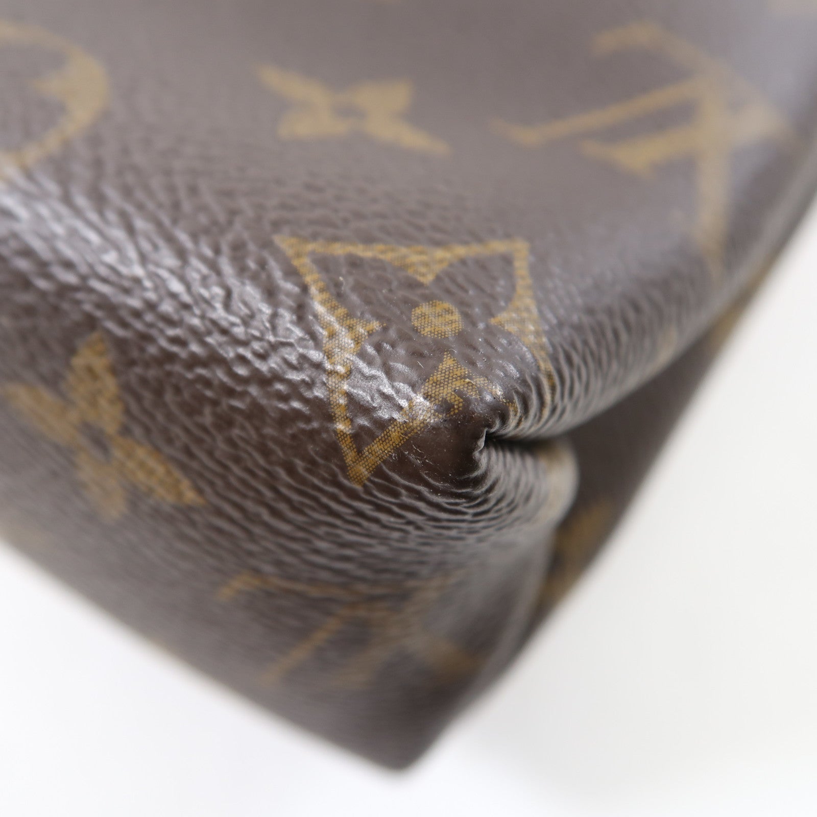 LOUIS VUITTON Monogram Saint Placide金扣肩背袋啡色/紅色