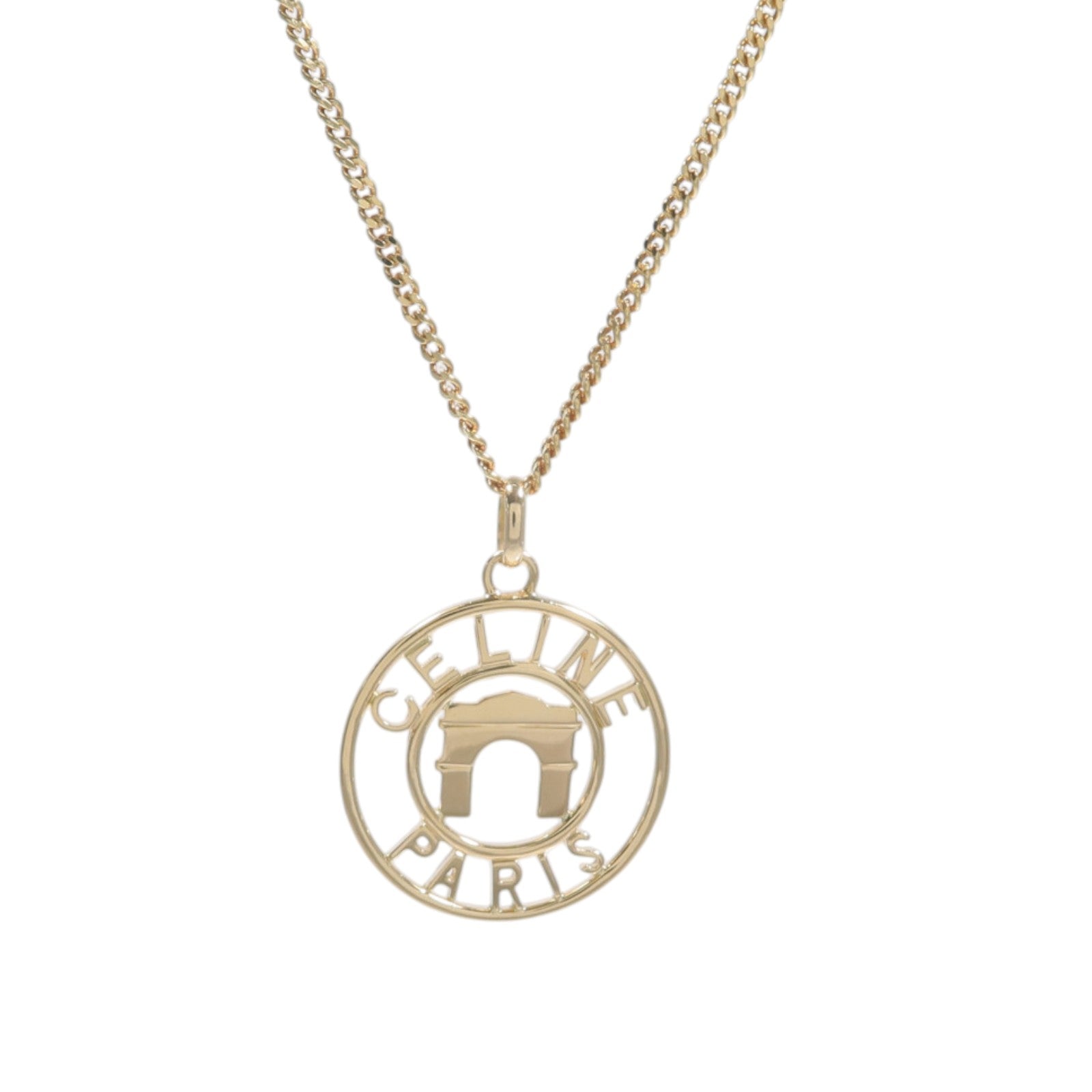CELINE 18K黃金Arc De Triomphe Necklace項鍊