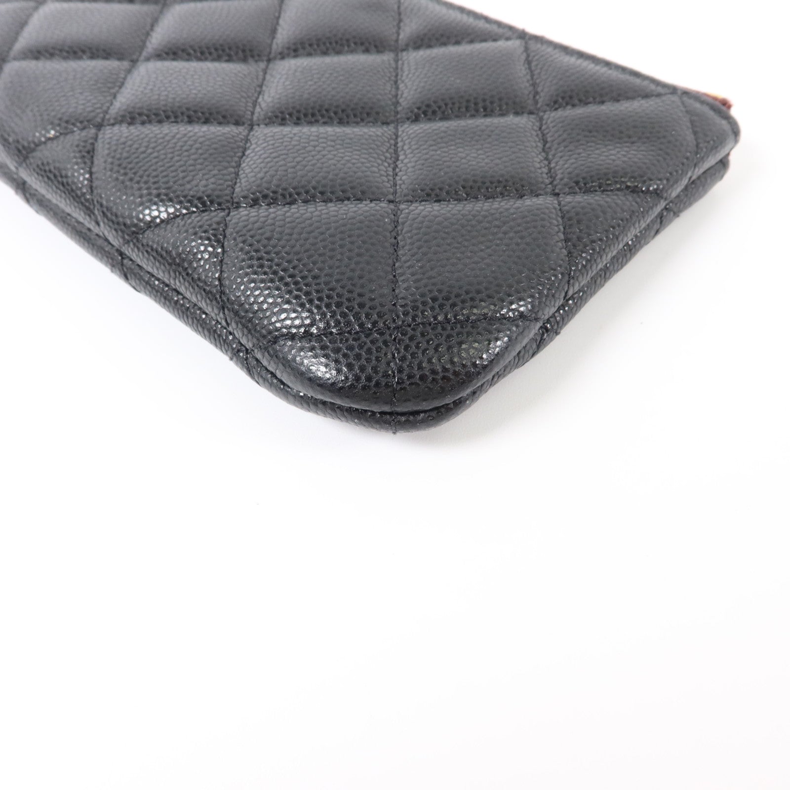 CHANEL 牛皮皮革Classic Mini O-Case Pouch金扣小袋