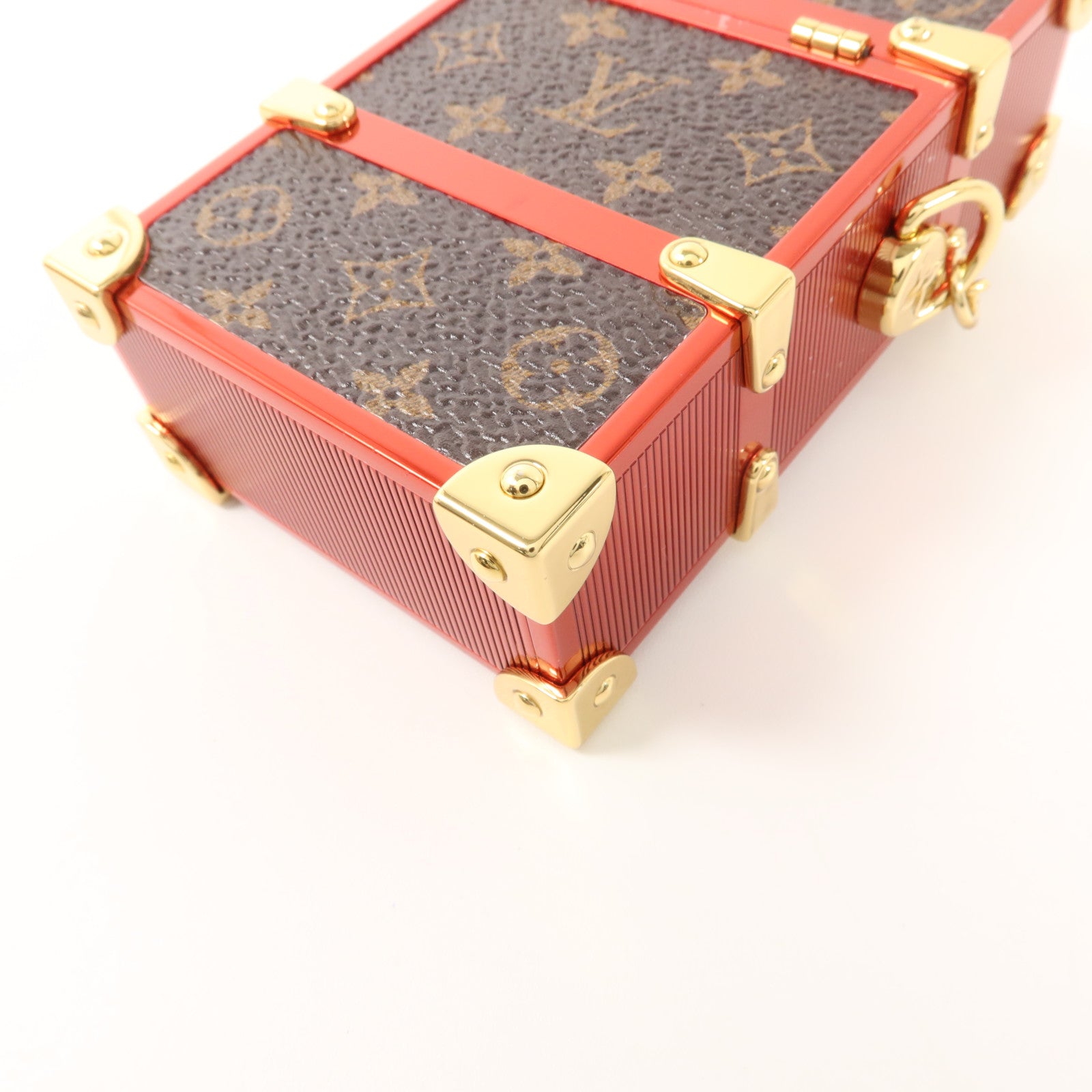 LOUIS VUITTON 金屬/Monogram Trunk Box Pouch肩背袋