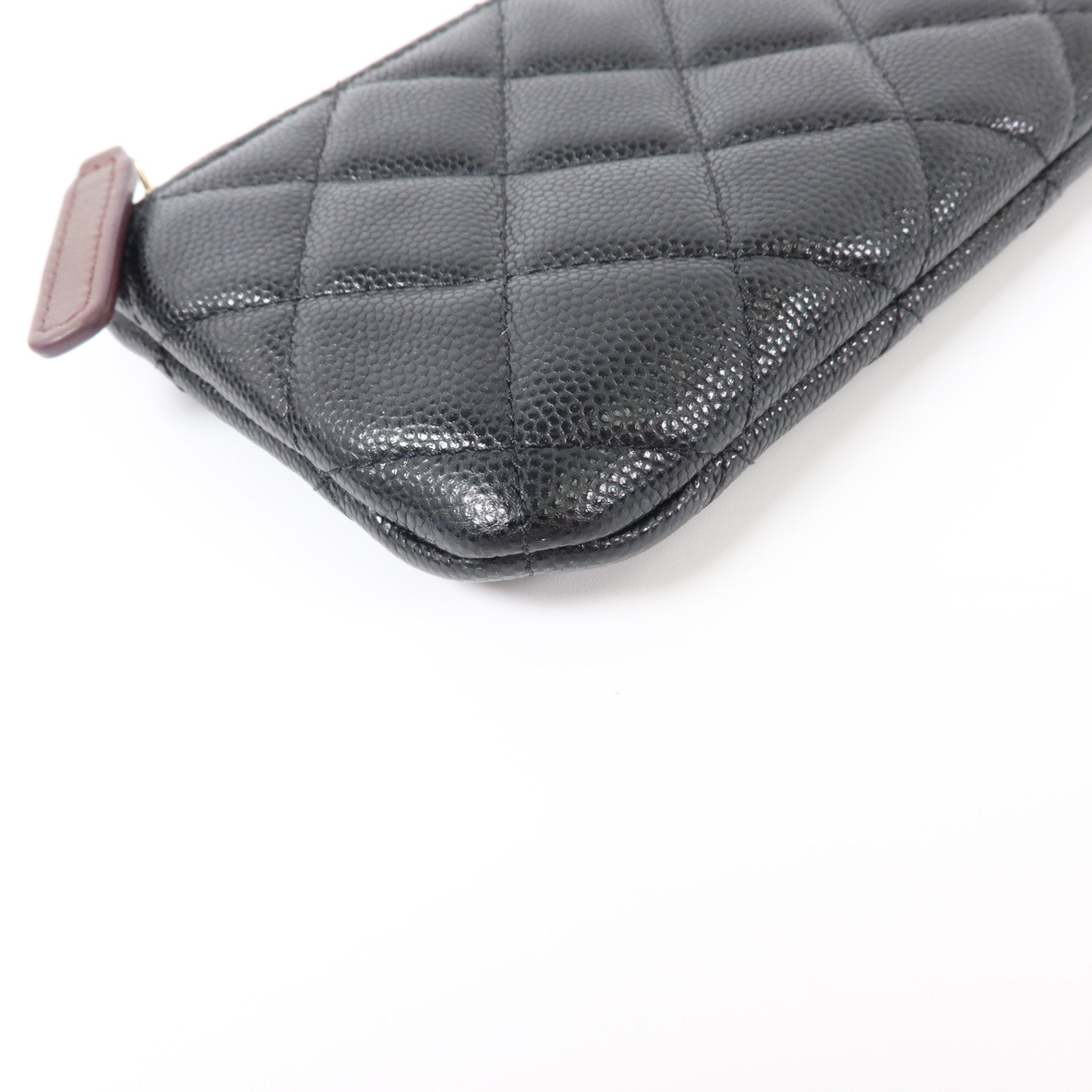 CHANEL 牛皮皮革Classic Mini O-Case Pouch金扣小袋