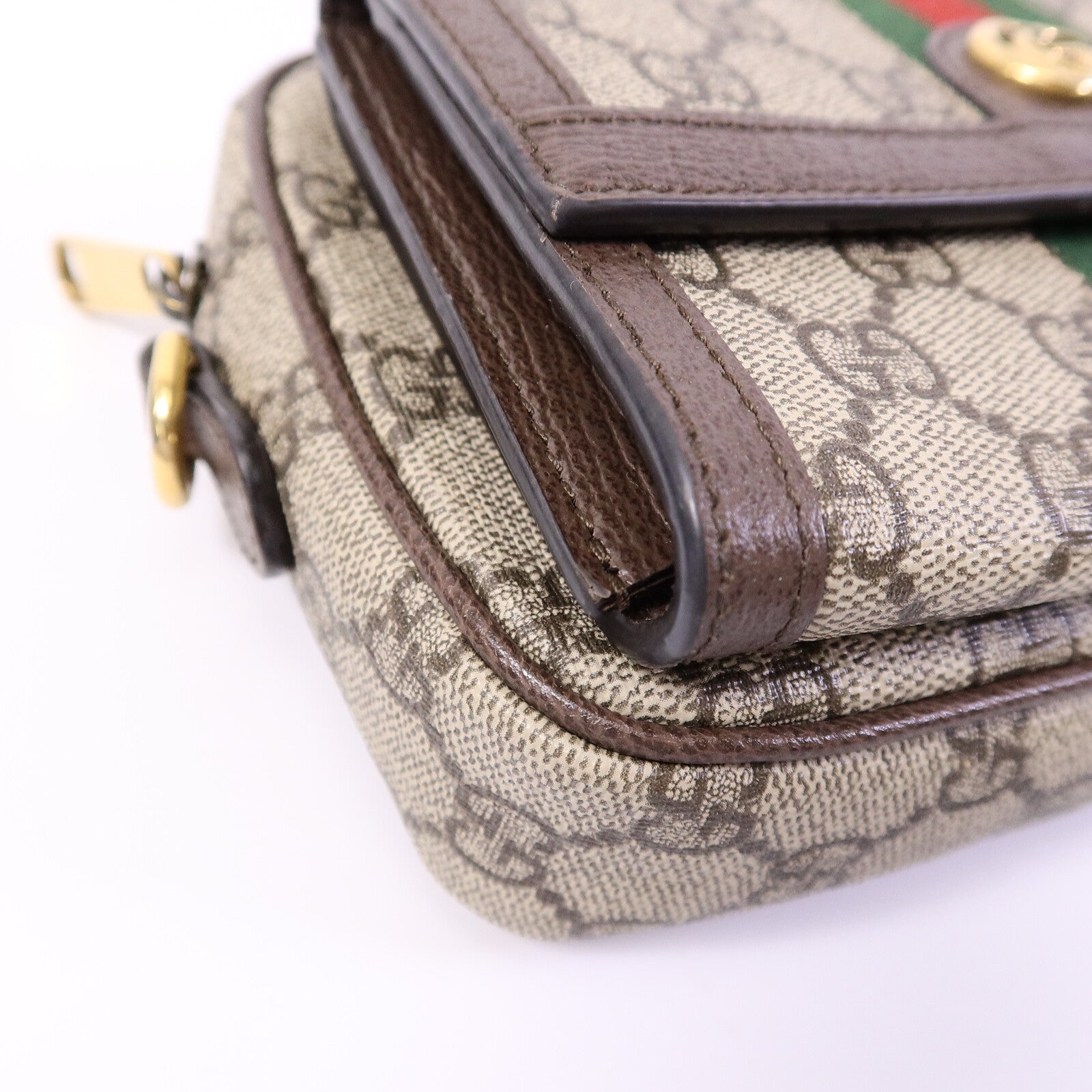 GUCCI 塗層帆布GG Supreme Shoulder Bag肩背袋