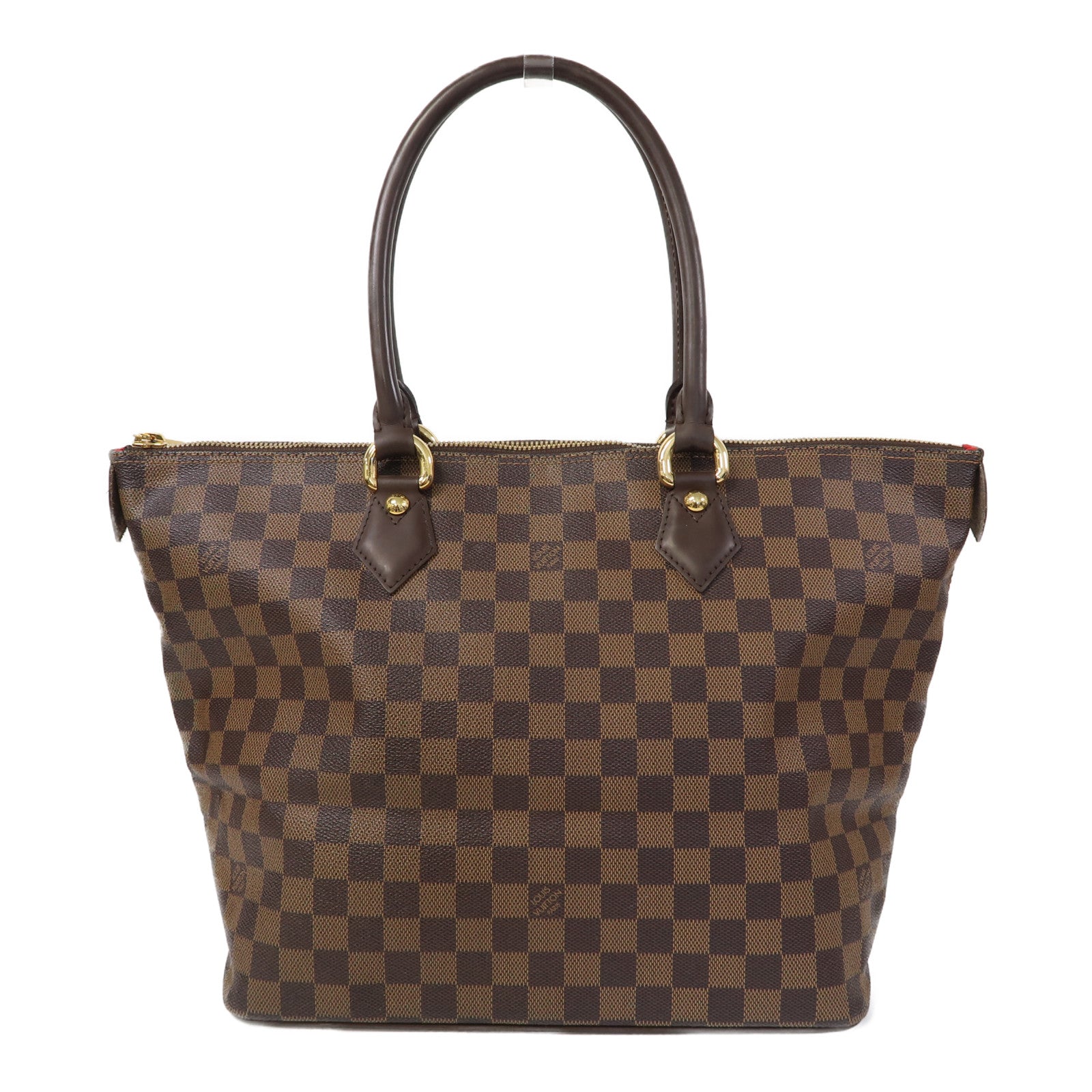 LOUIS VUITTON 【激減優惠】Damier Saleya MM金扣肩背袋啡色