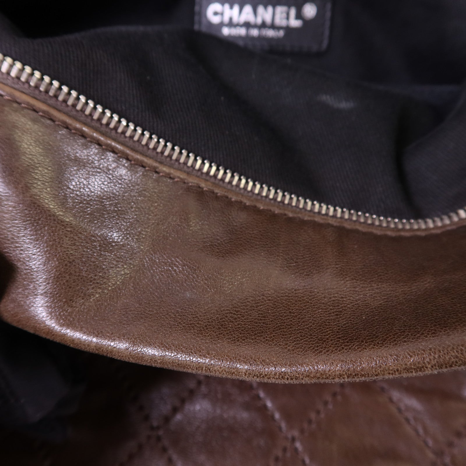 CHANEL 羊皮皮革Shoulder Bag銀扣肩背袋