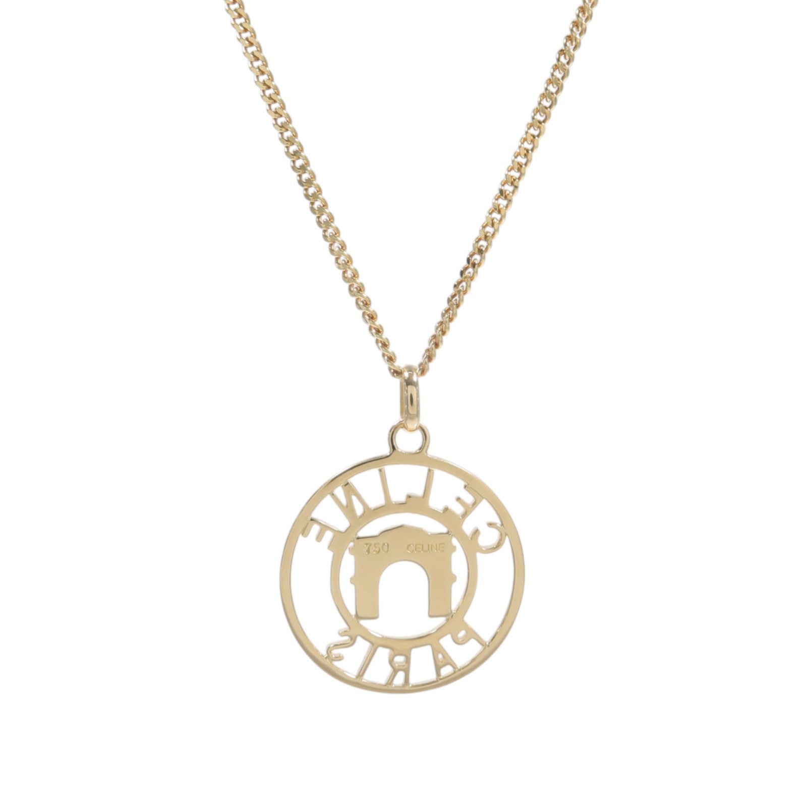 CELINE 18K黃金Arc De Triomphe Necklace項鍊