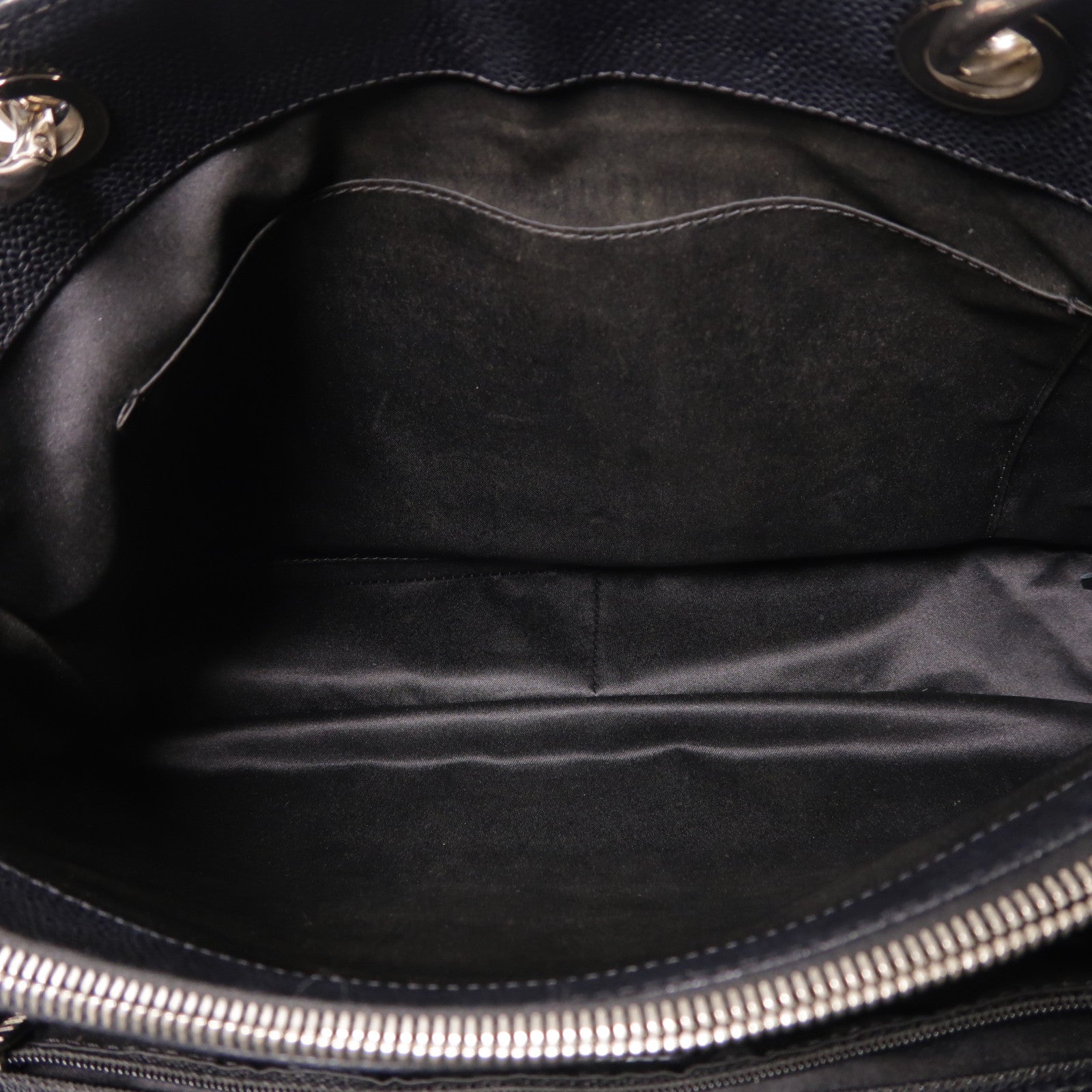 CHANEL CC SHW GST Chain Shoulder Bag Calfskin Leather Black