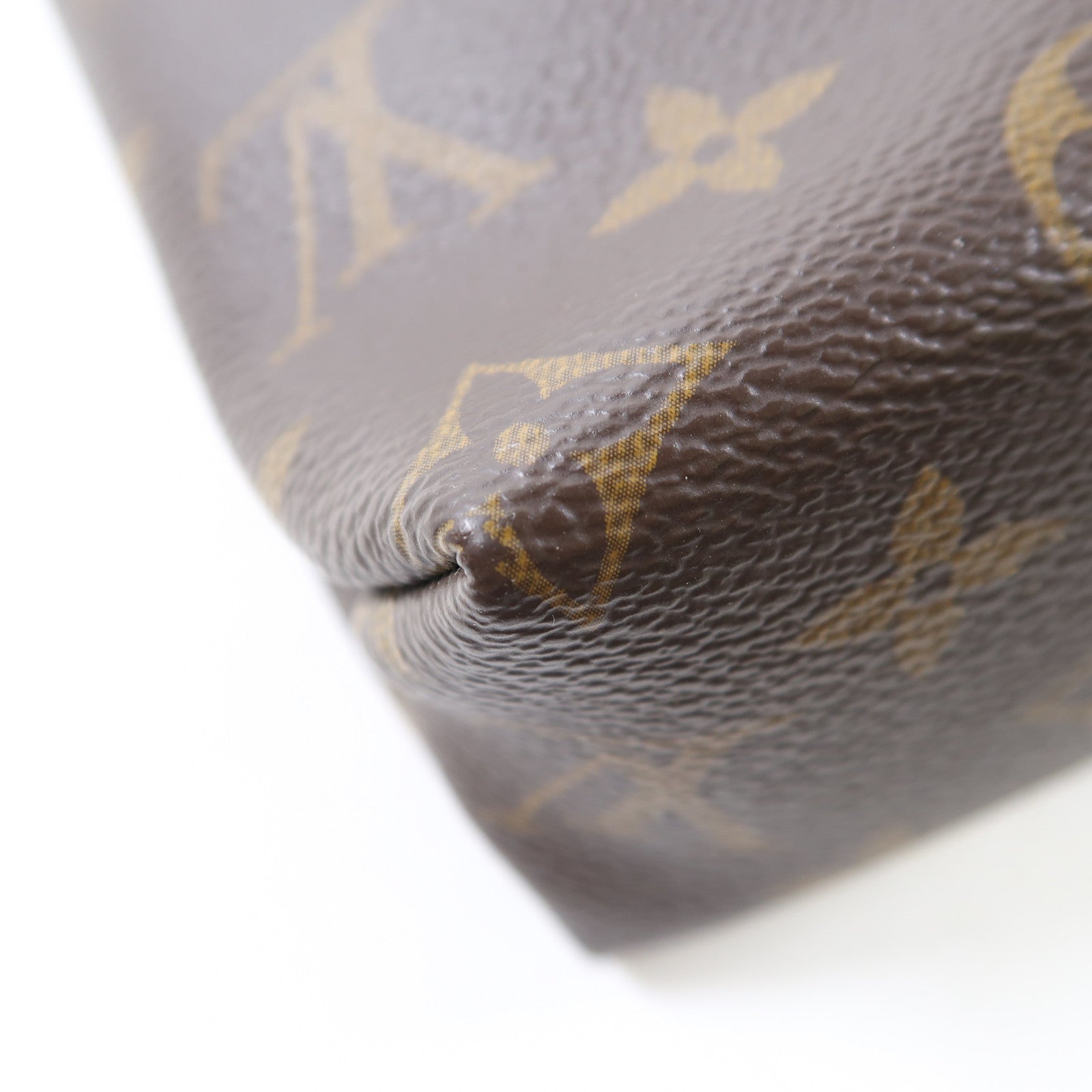 LOUIS VUITTON Monogram Saint Placide金扣肩背袋啡色/紅色