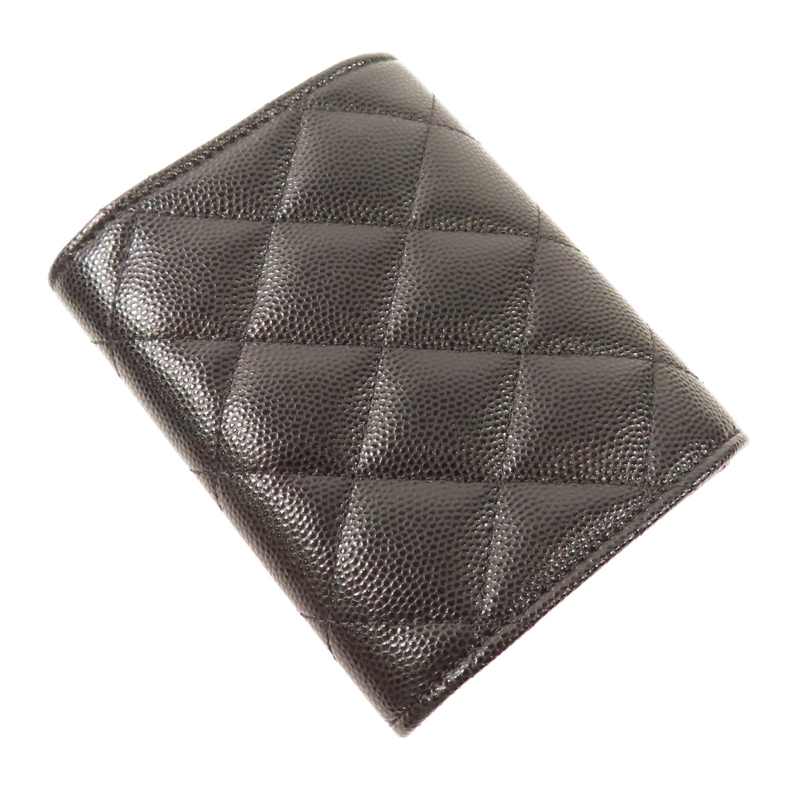 CHANEL 牛皮皮革Wallet金扣錢包