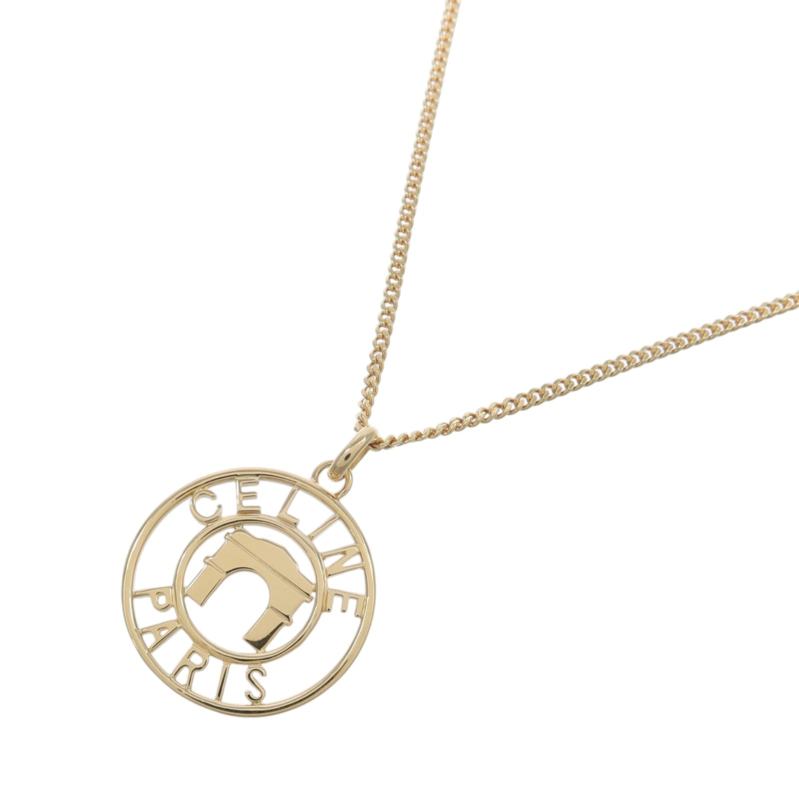 CELINE 18K黃金Arc De Triomphe Necklace項鍊