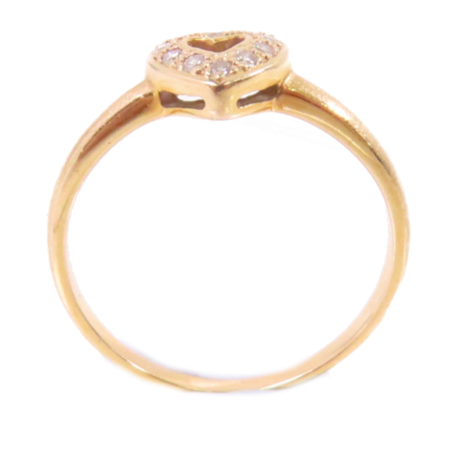JEWELRY 18K黃金Diamond Ring 0.07ct鑽石US#5.25