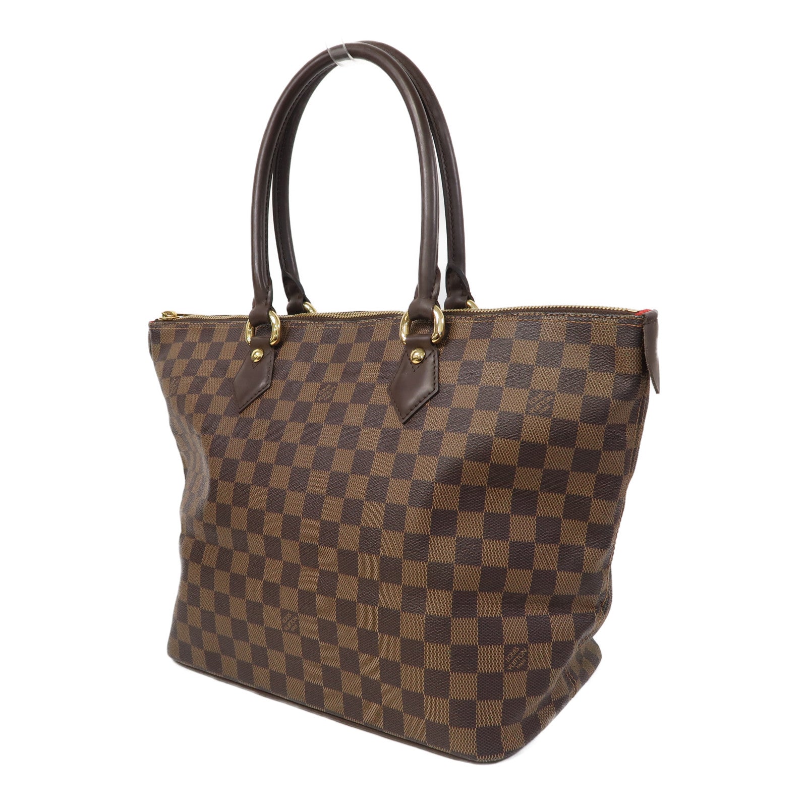 LOUIS VUITTON 【激減優惠】Damier Saleya MM金扣肩背袋啡色