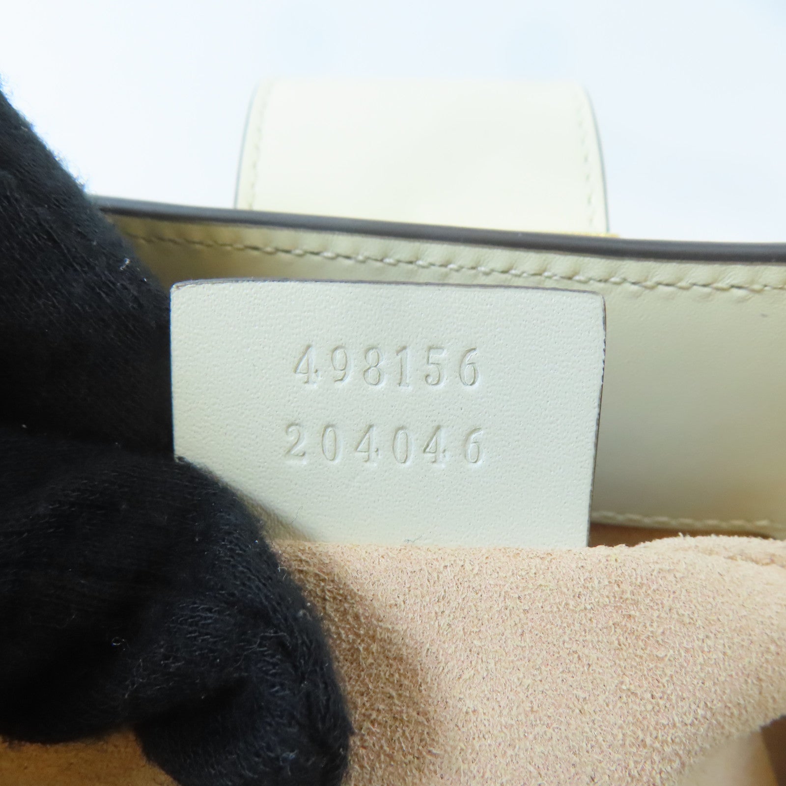 GUCCI 塗層帆布Padlock GG Shoulder Bag金扣肩背袋啡色/白色